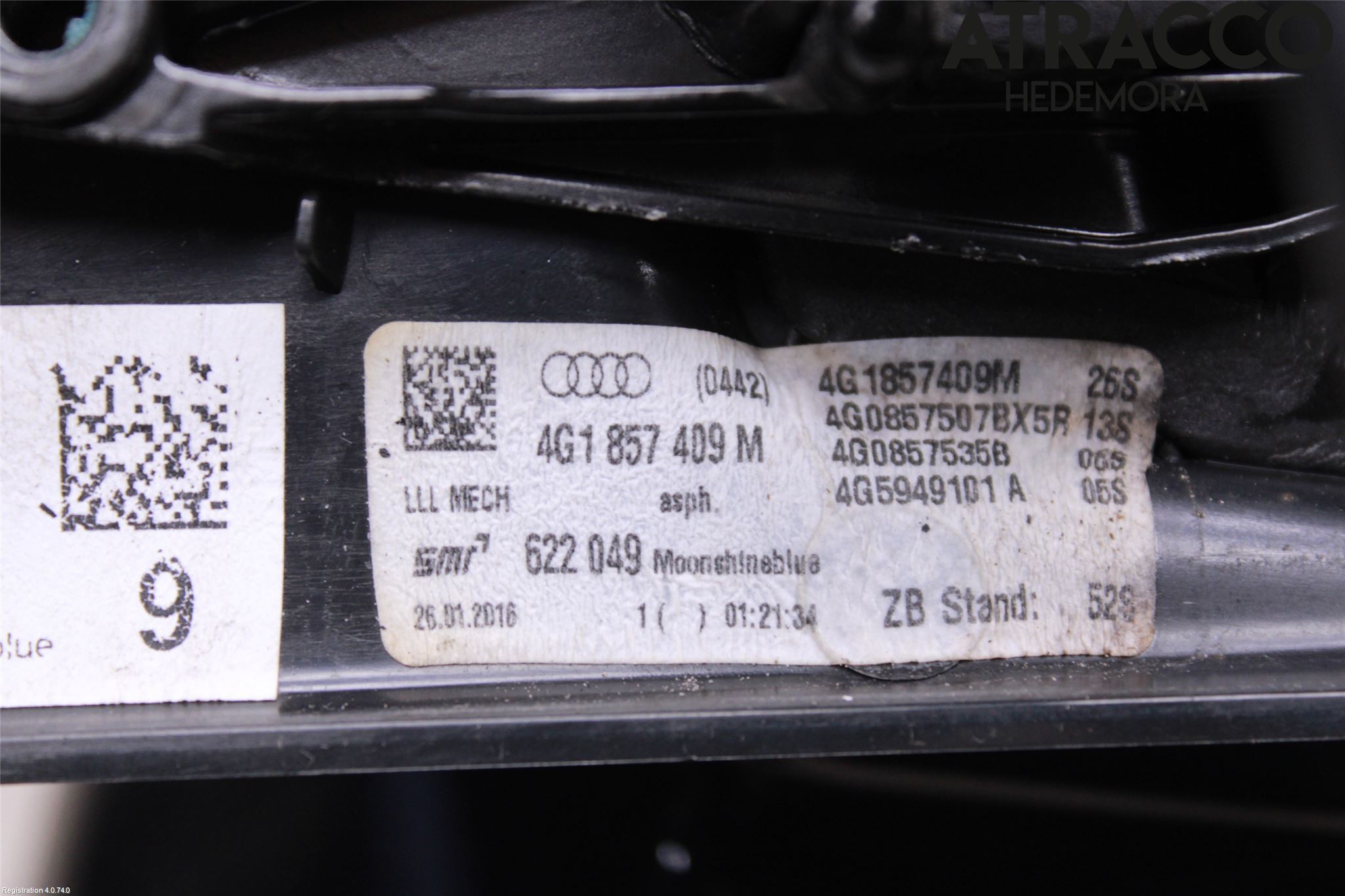 Audi A6/S6 4G 11-18 Spegel Yttre El Vä