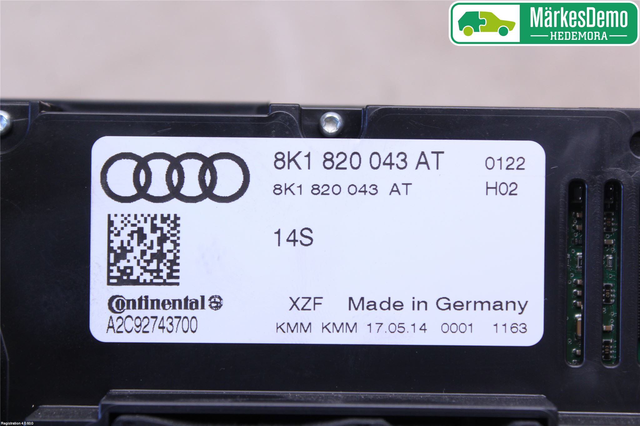 Audi Q5 09-16 Ac Styrenhet Ac Manöveren