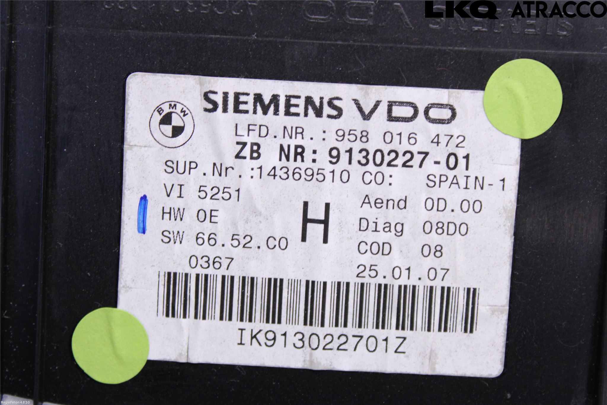 BMW 3 E92/93 Coupé/Cab 05-14 Instrument Komb