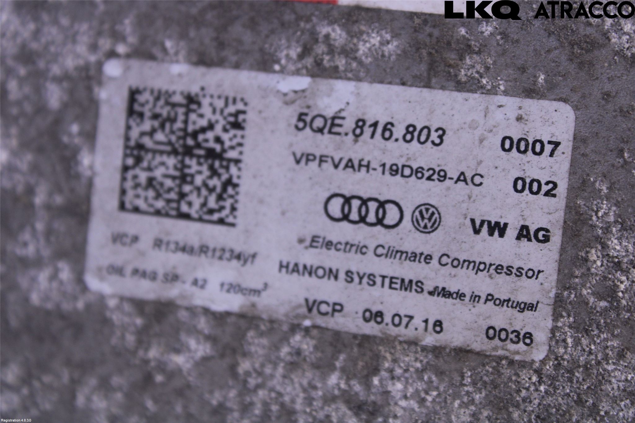 Volkswagen VW PASSAT 15-19 Ac Kompressor
