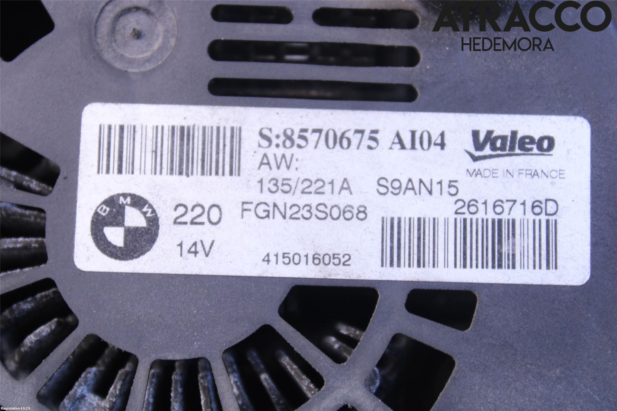 BMW X5 F15 13-18 Generator