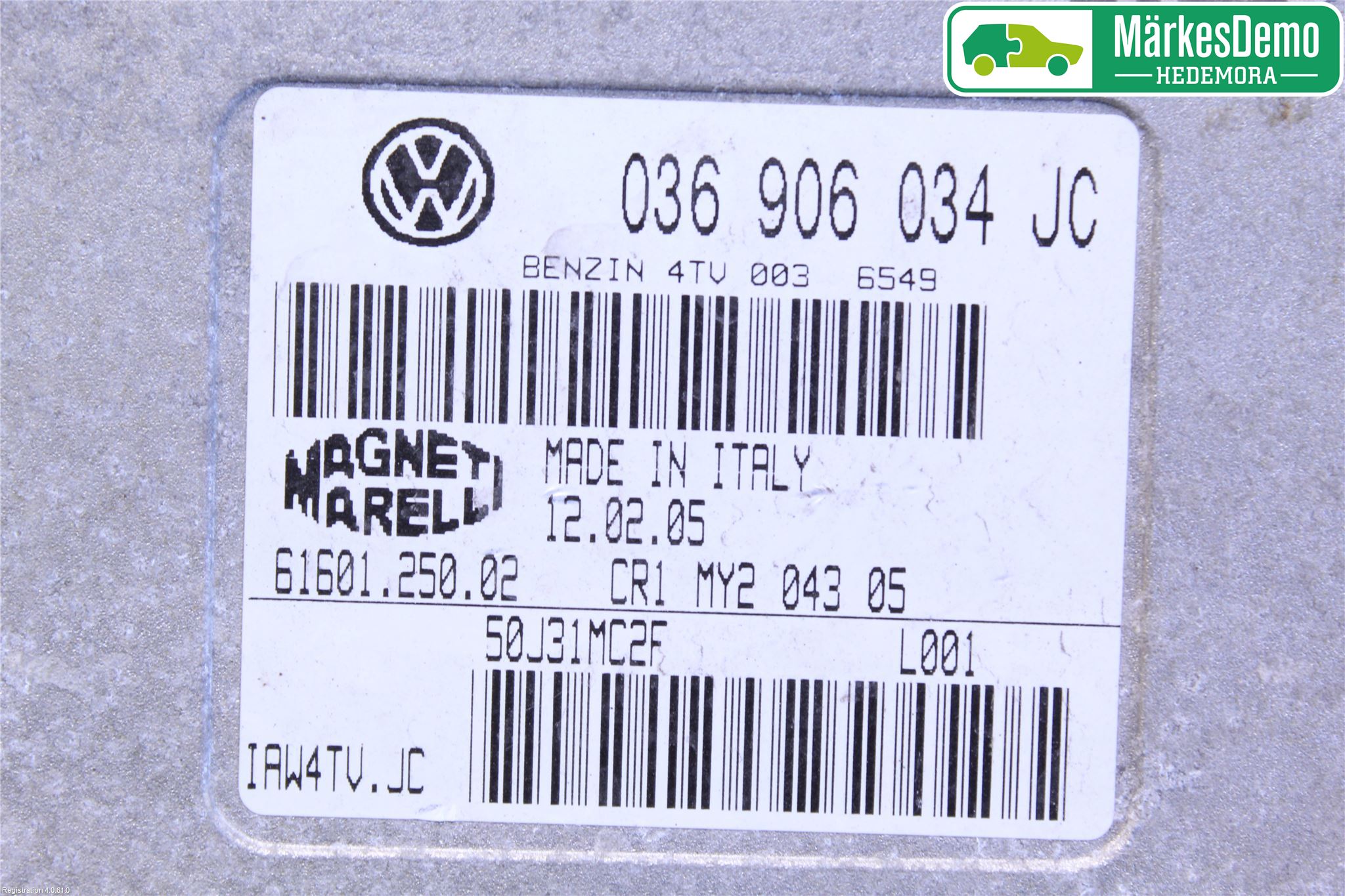 Volkswagen VW POLO 05-09 Styrenhet Insprut Bensin