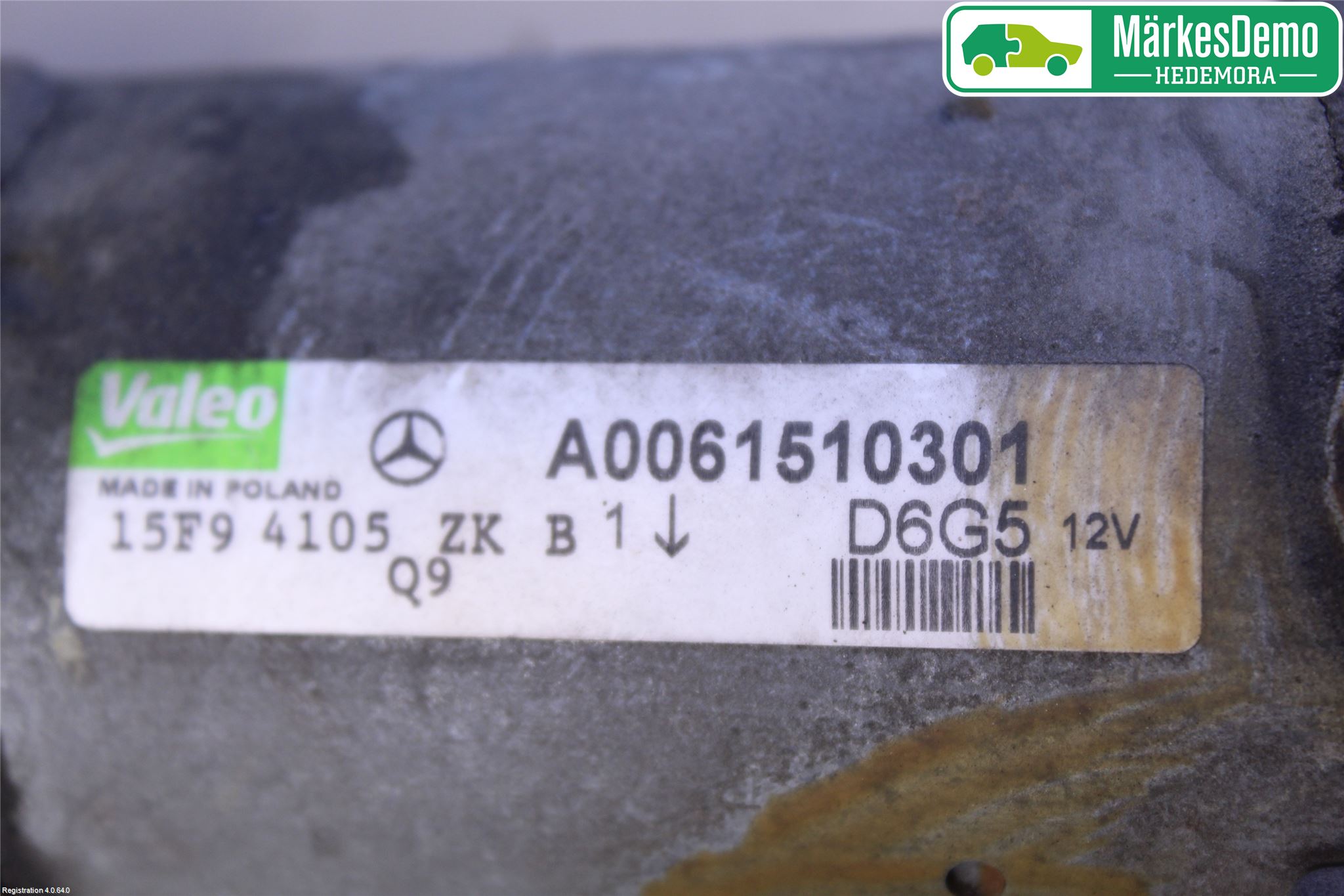 Mercedes-Benz MB B-KLASS (W245) 05-12 Startmotor