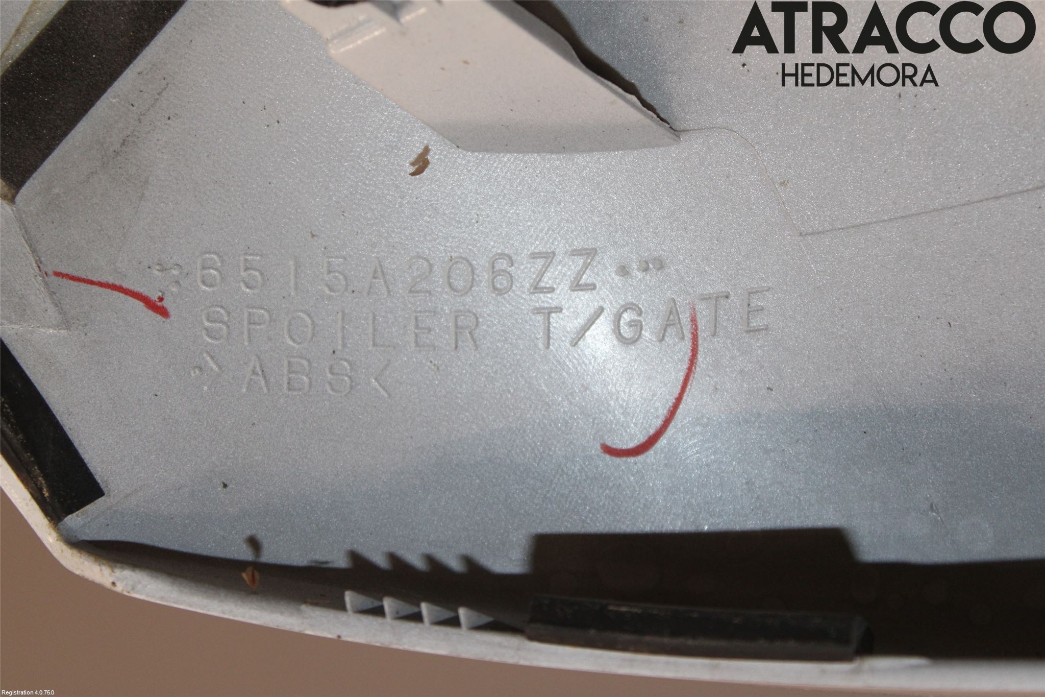 Mitsubishi ASX 10-22 Spoiler Baklucka