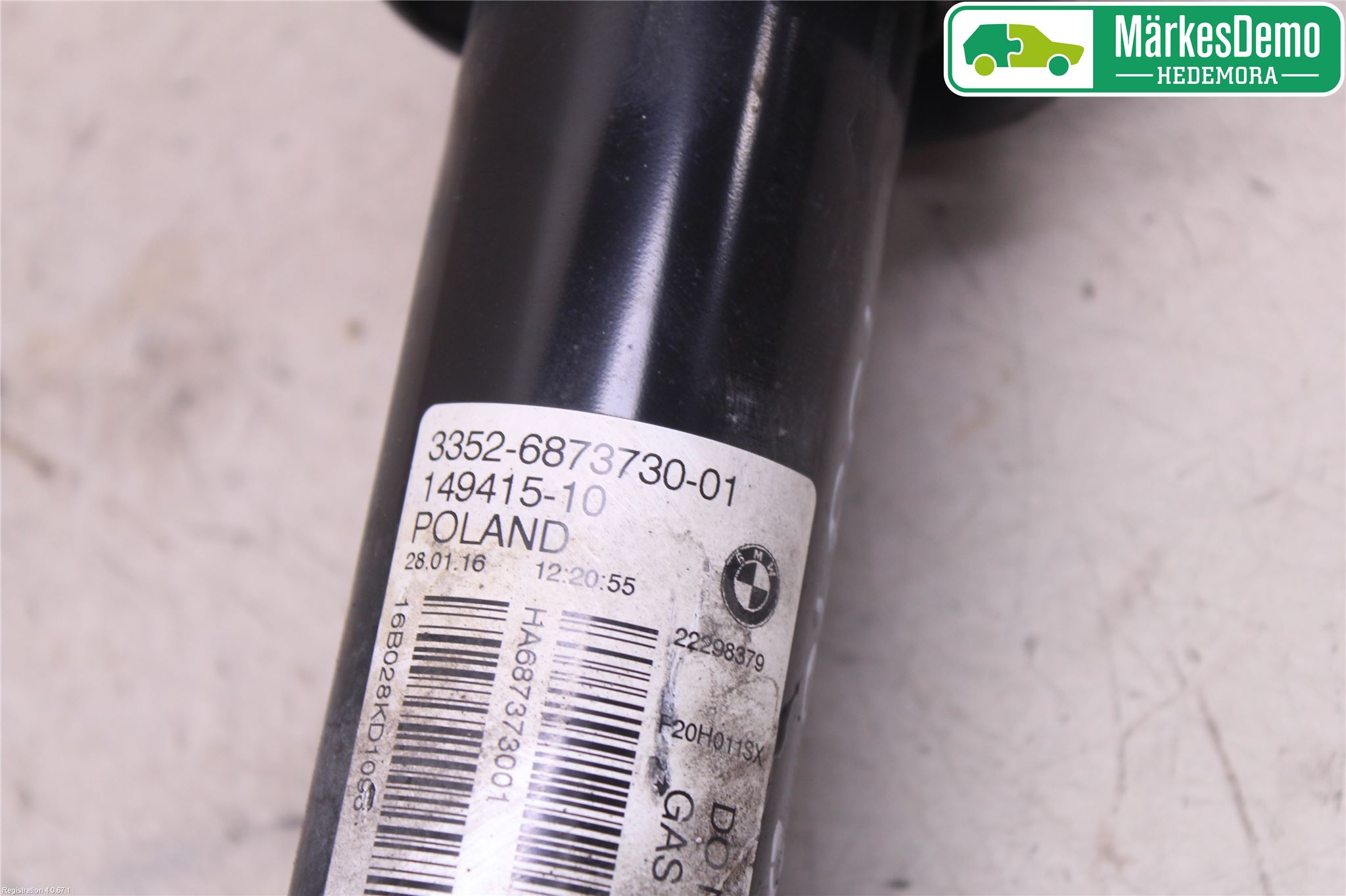 BMW 1 F20/F21 11-19 Stötdämpare Bak