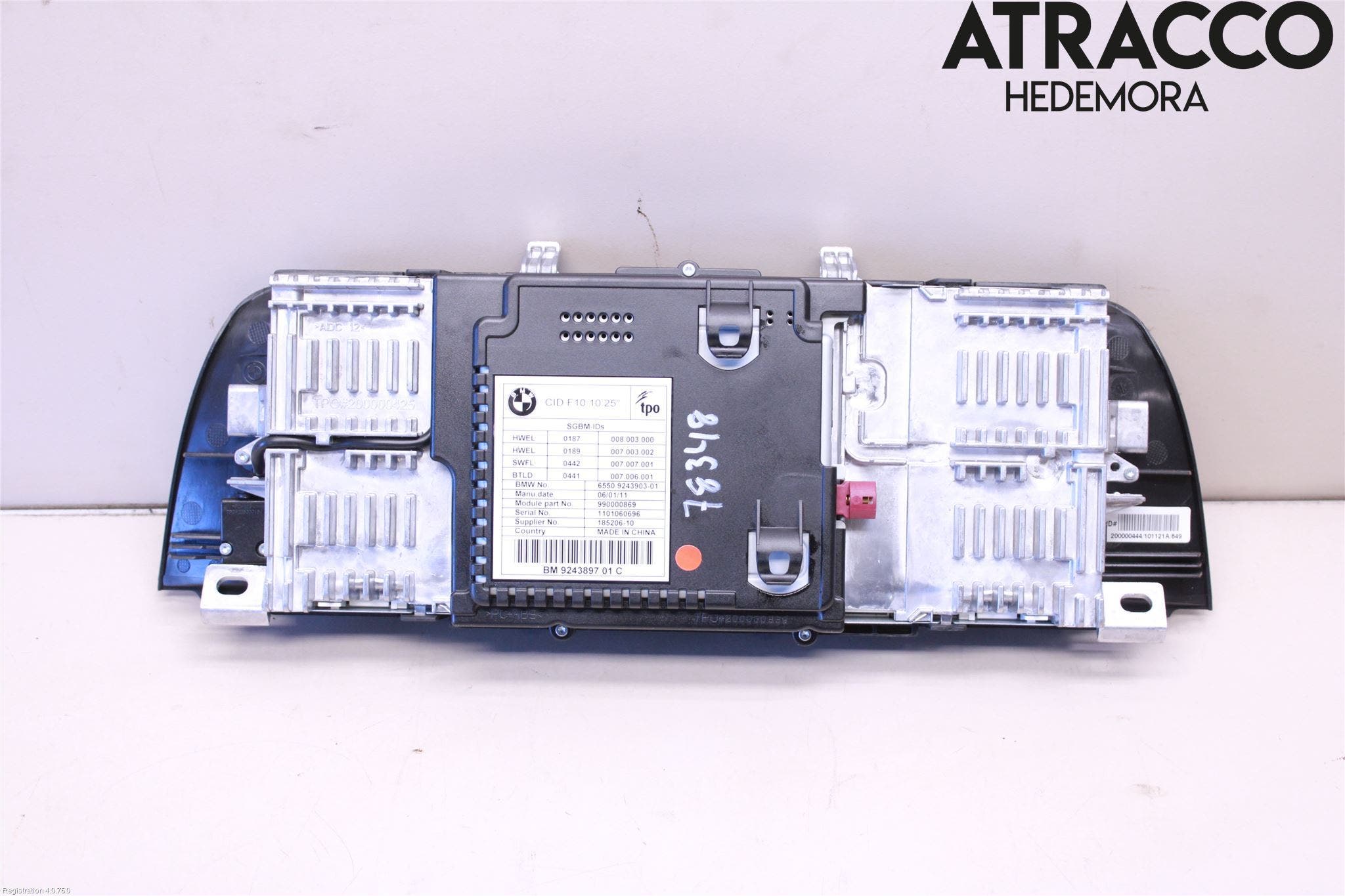 BMW 5 F10/F11/F18 09-17 Bildskärm