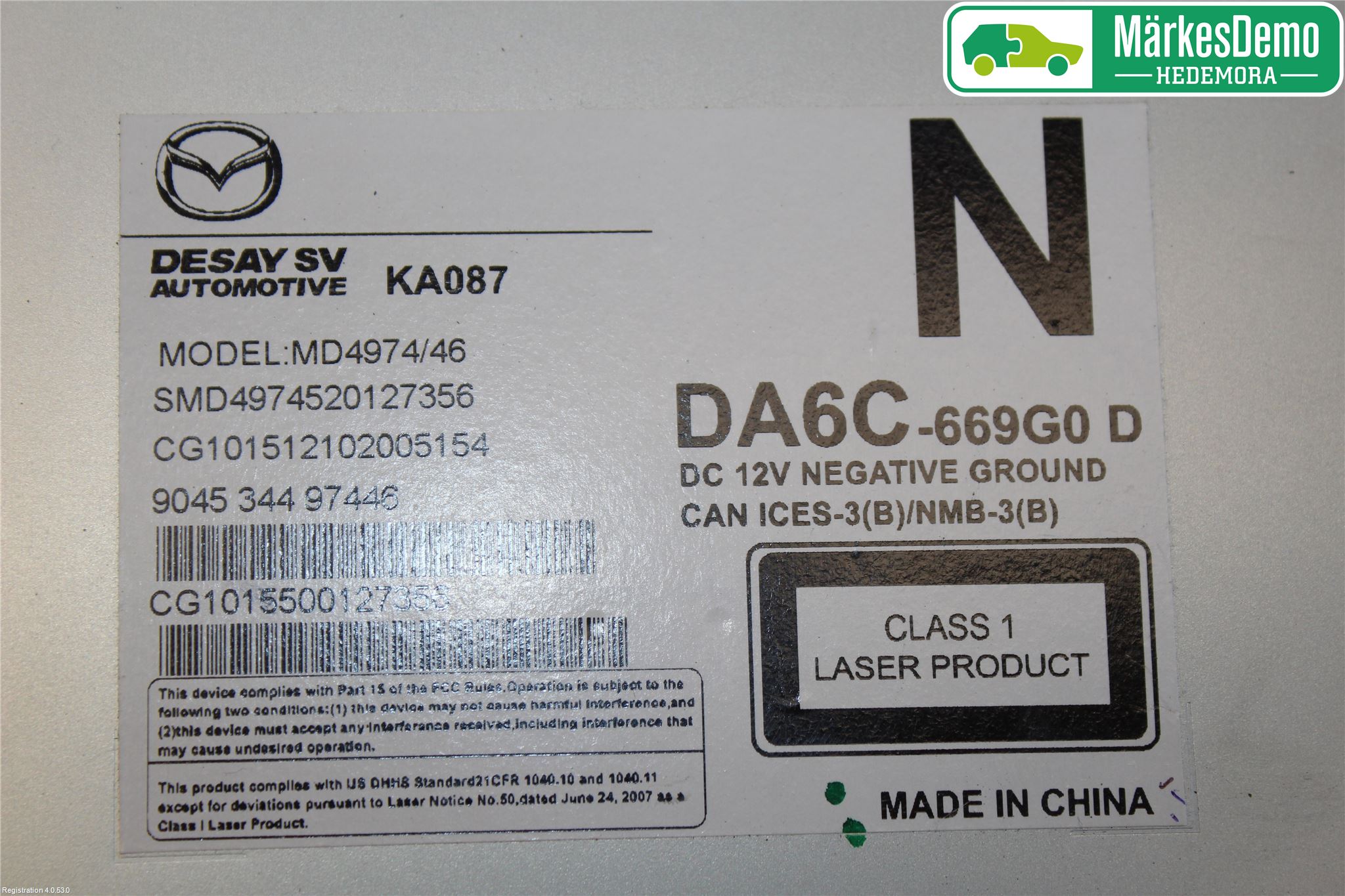 Mazda CX-3 Cd Radio - Multimediapanel