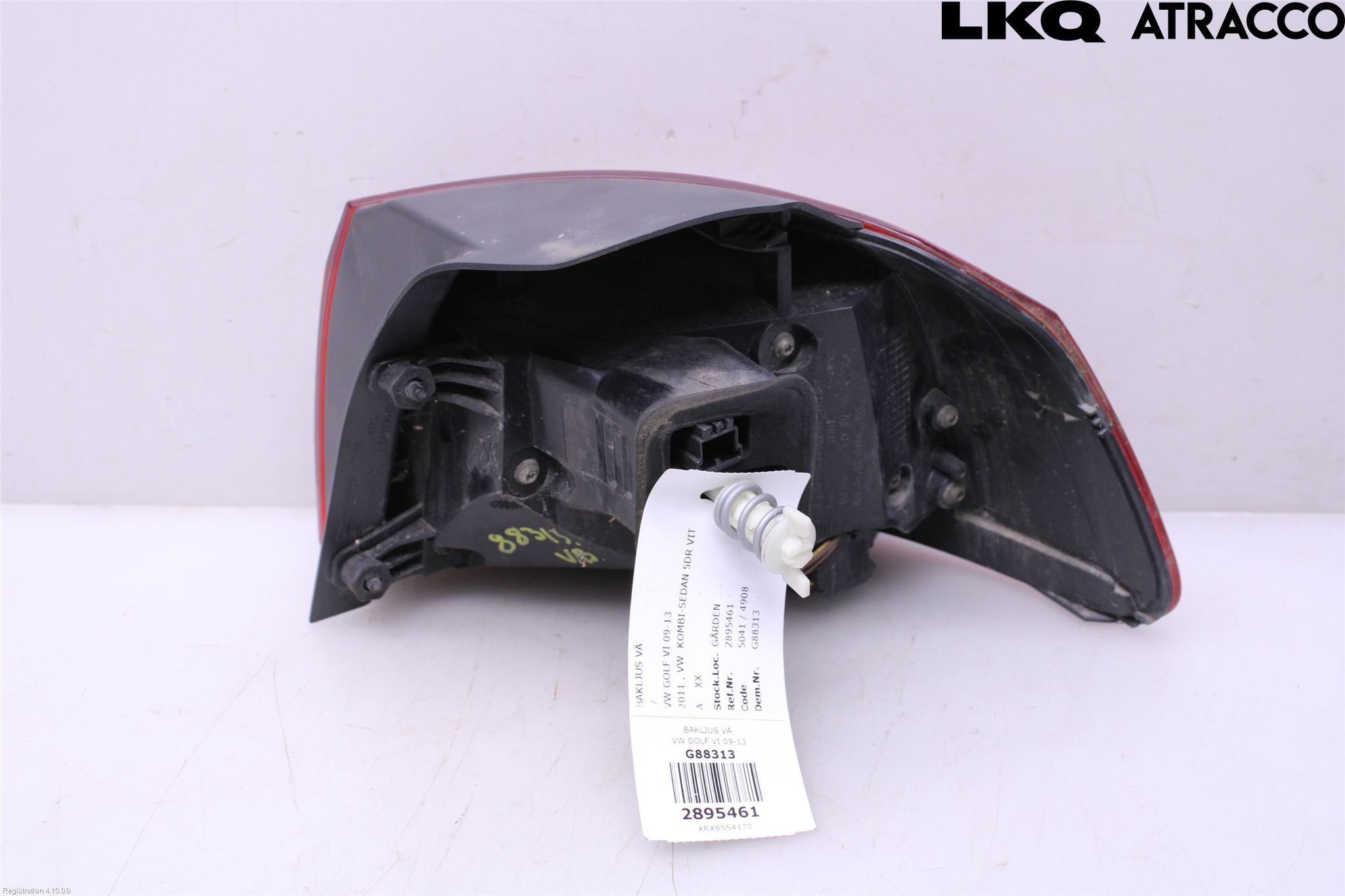 Volkswagen VW GOLF VI 09-13 Bakljus Vänster