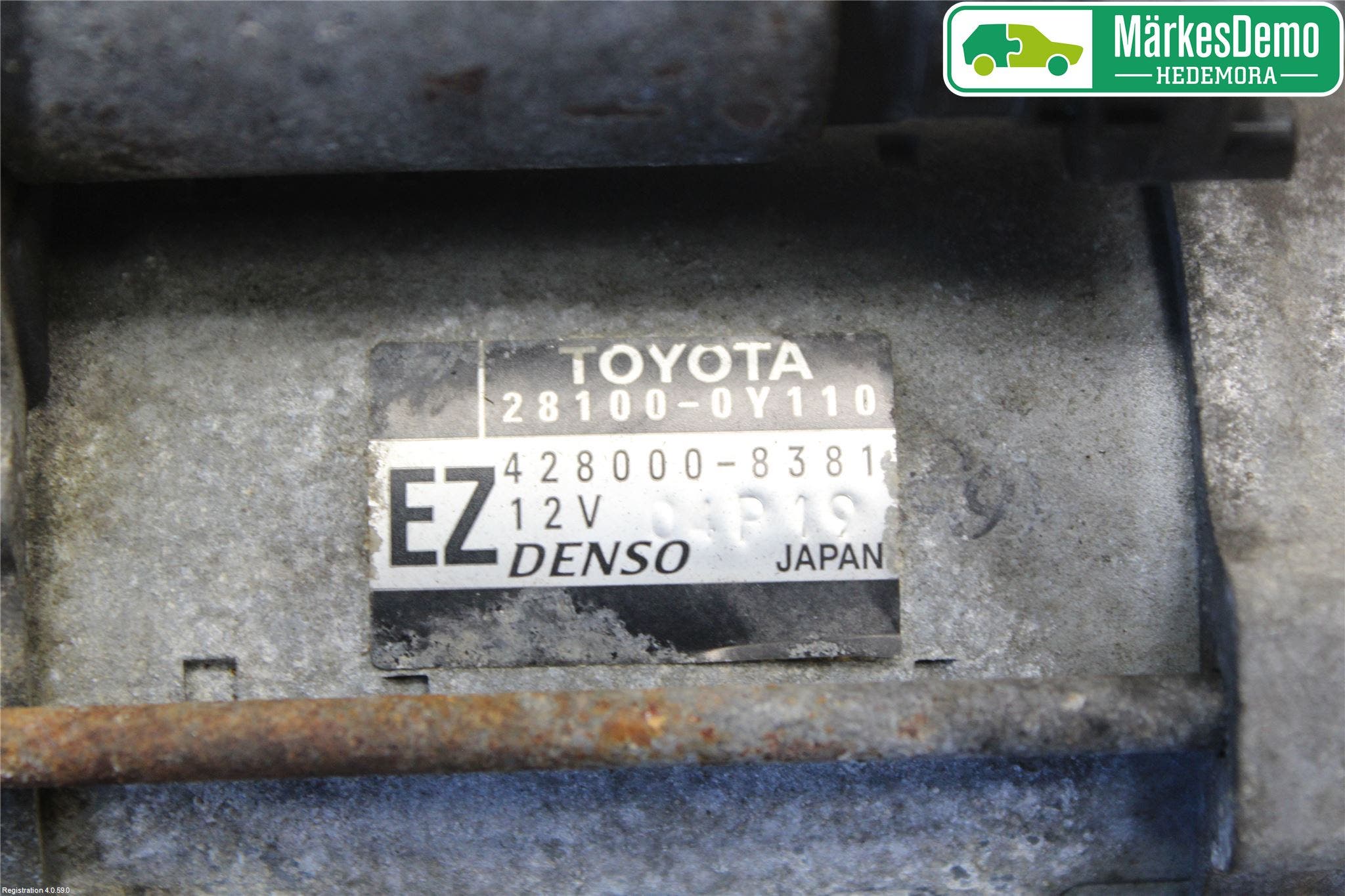 Toyota YARIS XP130 12-14 Startmotor