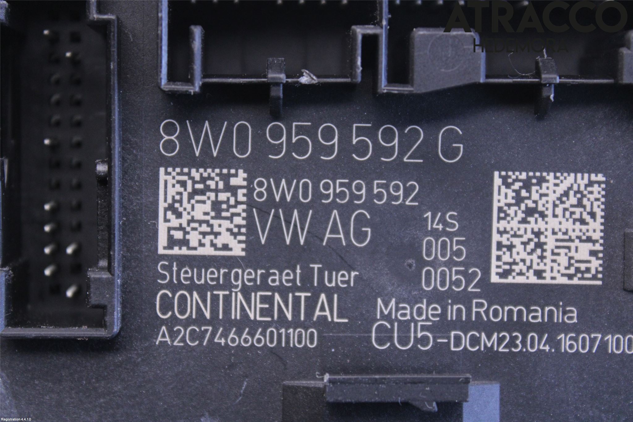 Audi A4/S4 B9 16-19 Styrenhet Dörr