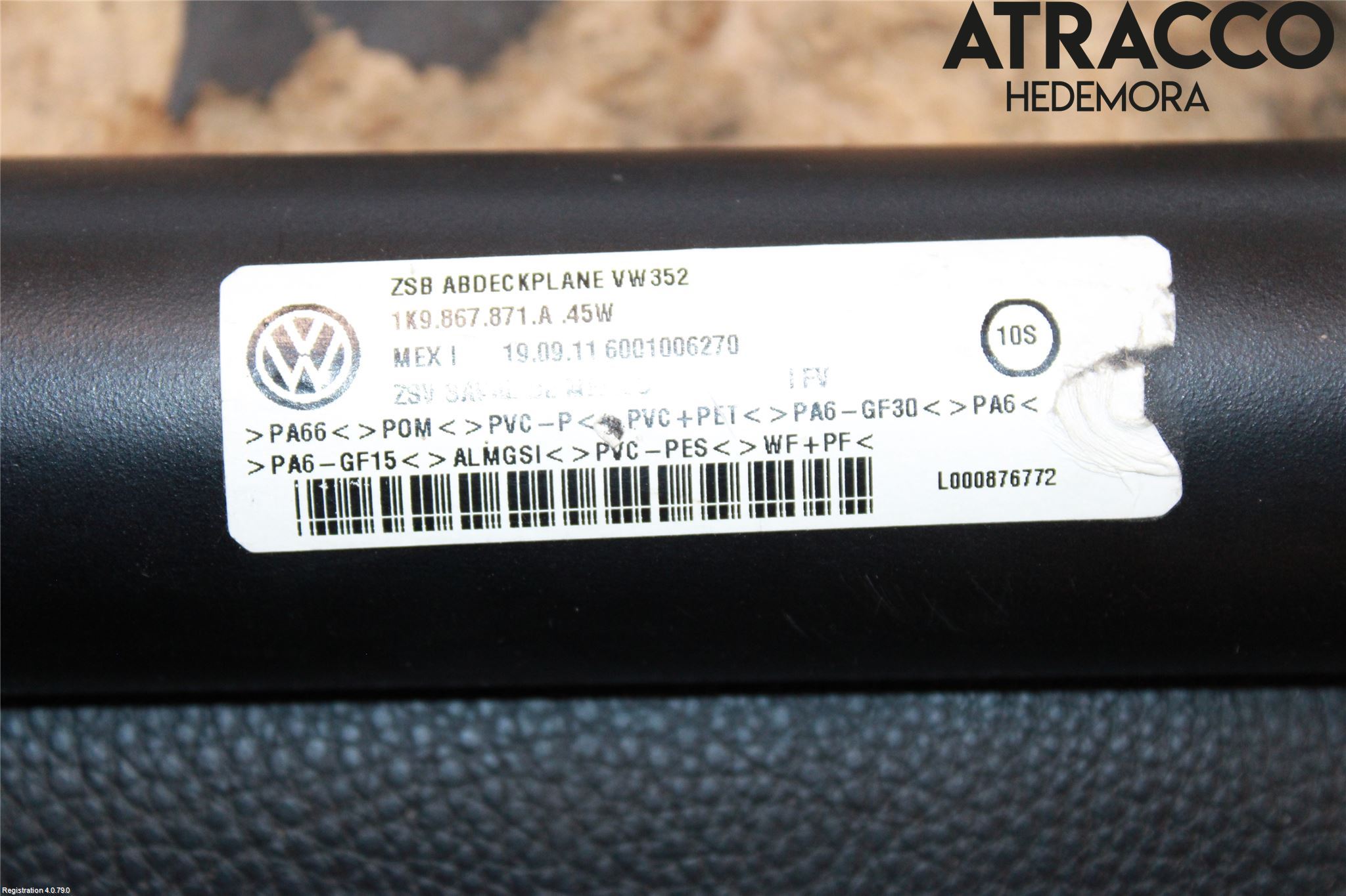 Volkswagen VW GOLF VI 09-13 Insynskydd