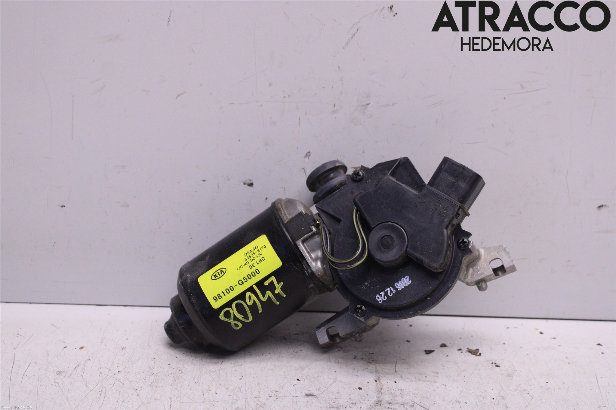Kia NIRO (DE) 17-22 Torkarmotor Vindruta