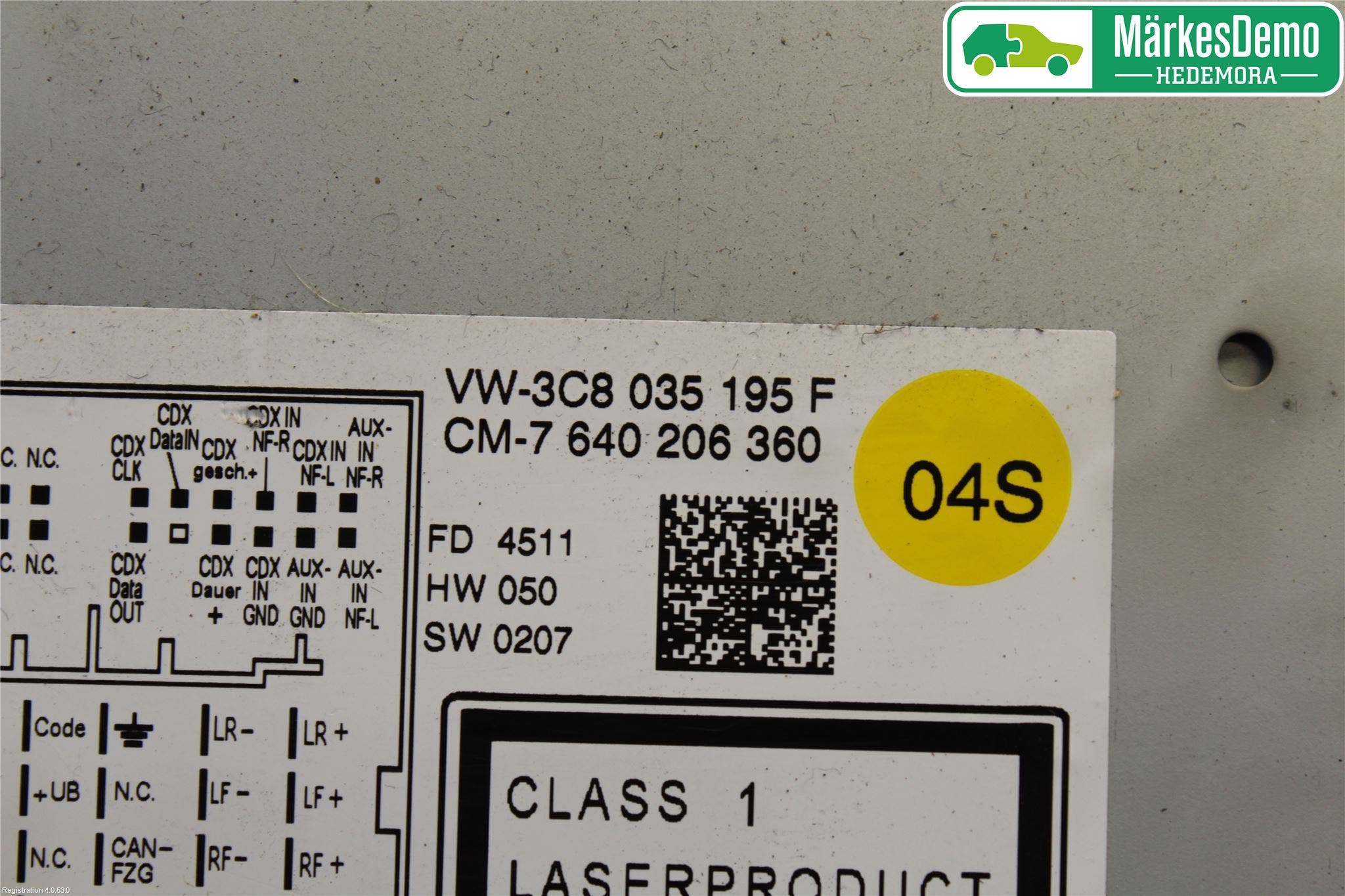 Volkswagen VW PASSAT 11-14 Cd Radio - Multimediapanel