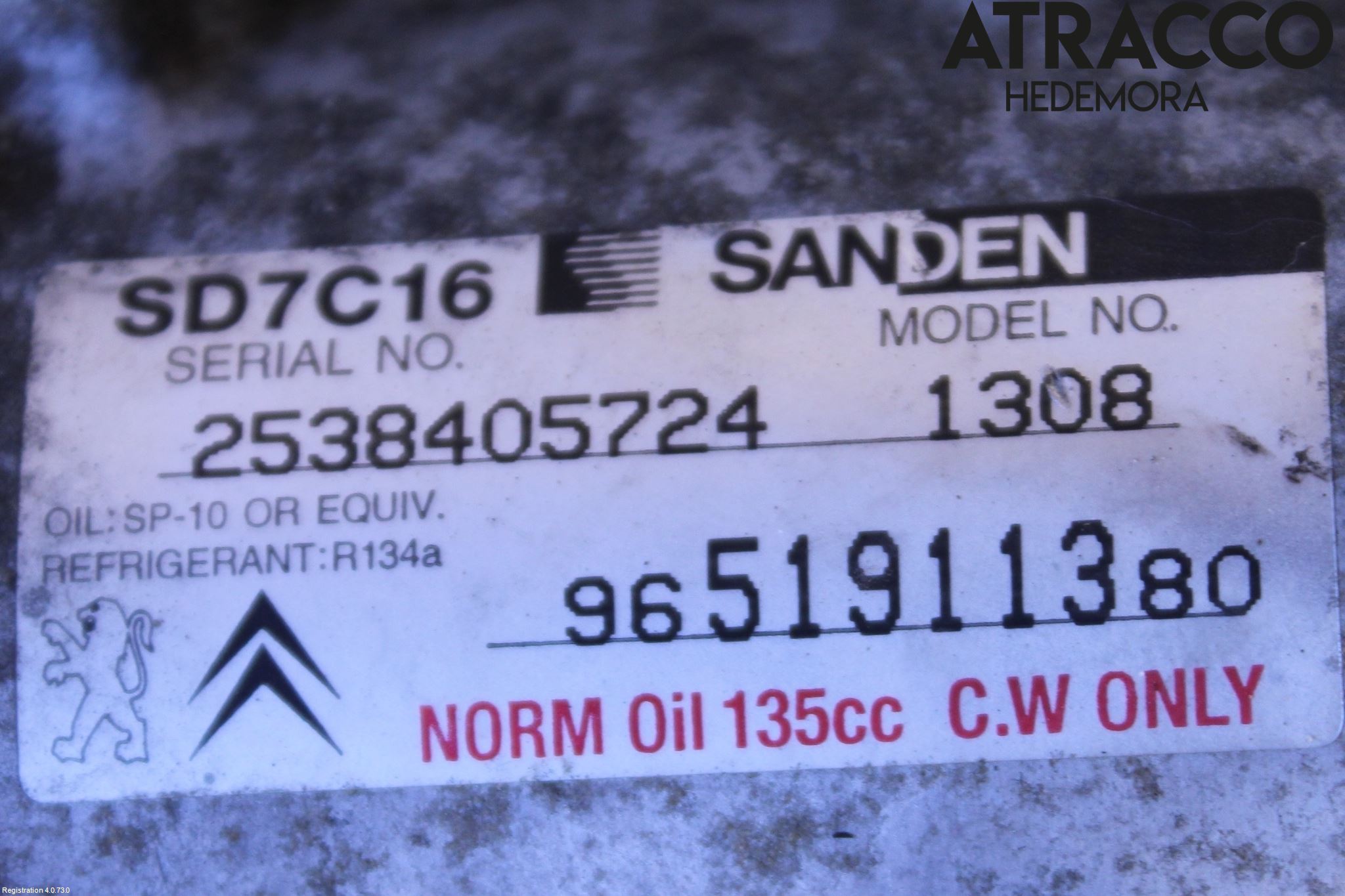 Citroen C4 GRAND PICASSO 07-13 Ac Kompressor