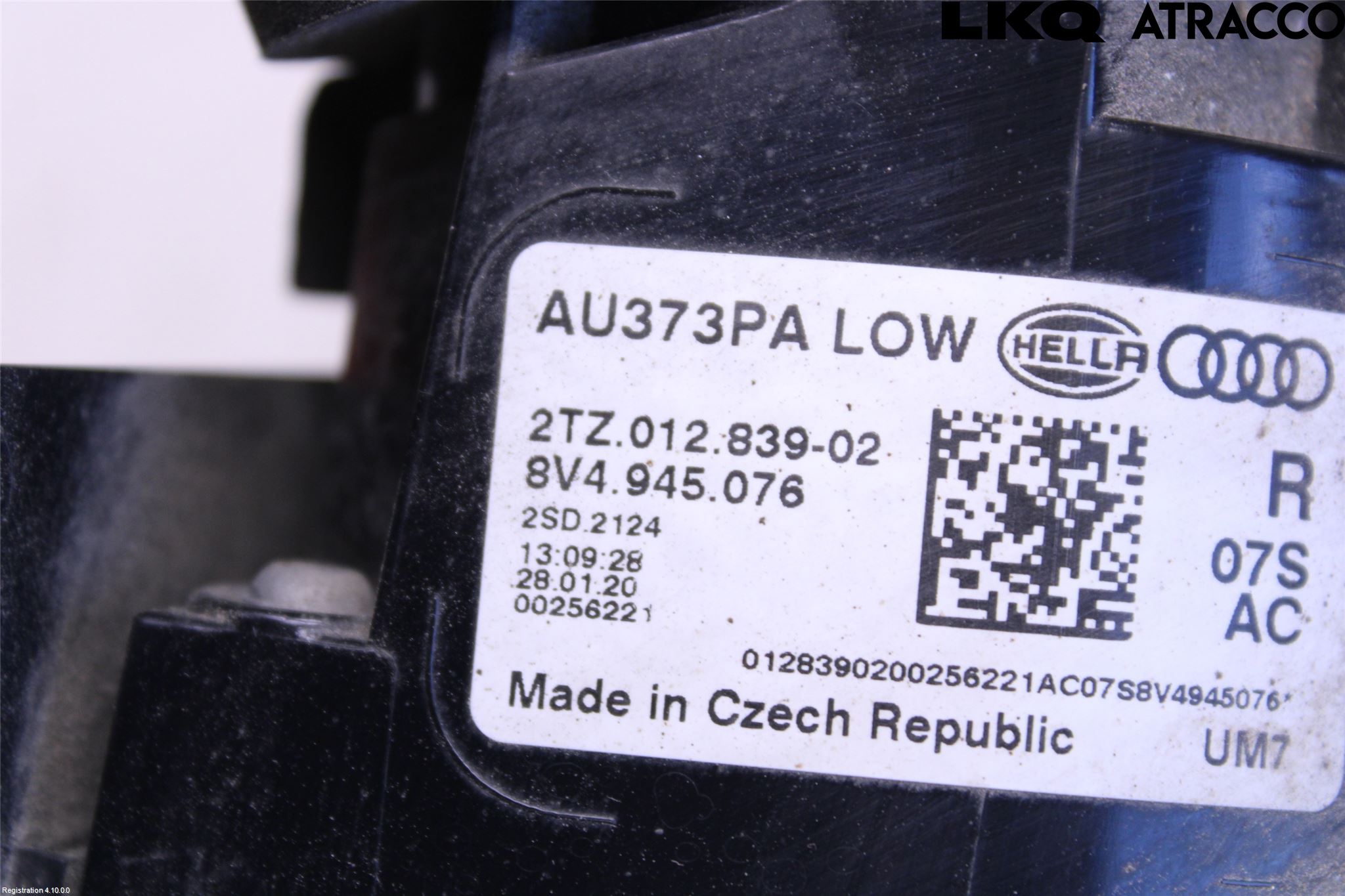 Audi A3/S3 8V 13-20 Bakljus Lucka Hö