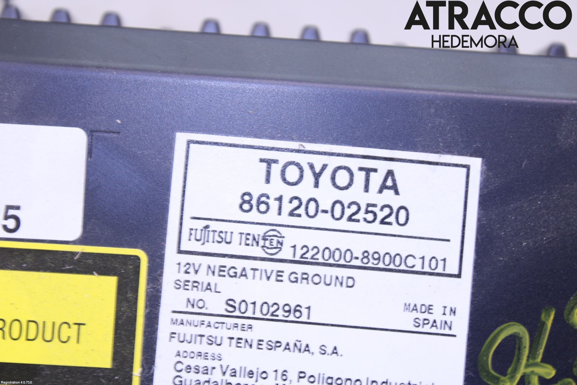 Toyota AURIS 07-09 Cd Radio - Multimediapanel