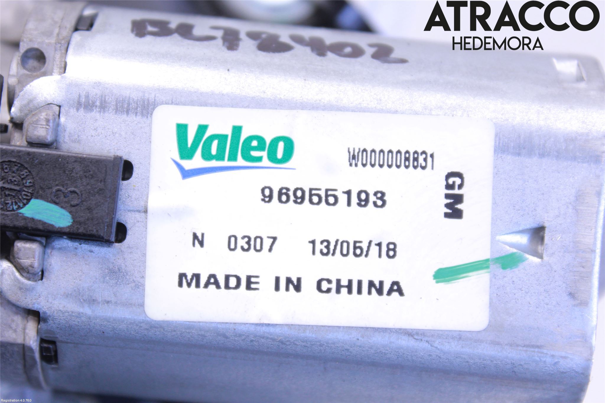 Chevrolet TRAX Torkarmotor Baklucka