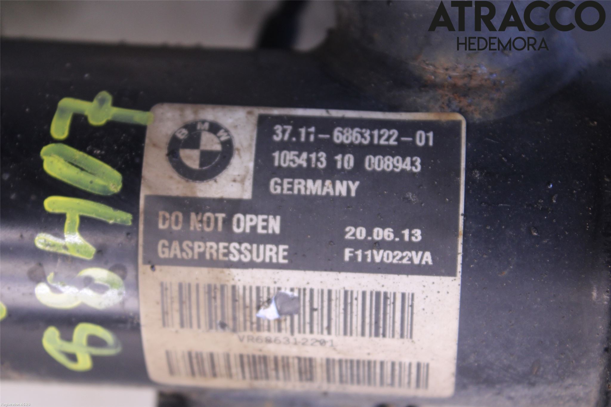BMW 5 F10/F11/F18 09-17 Fjäderben Fram Höger