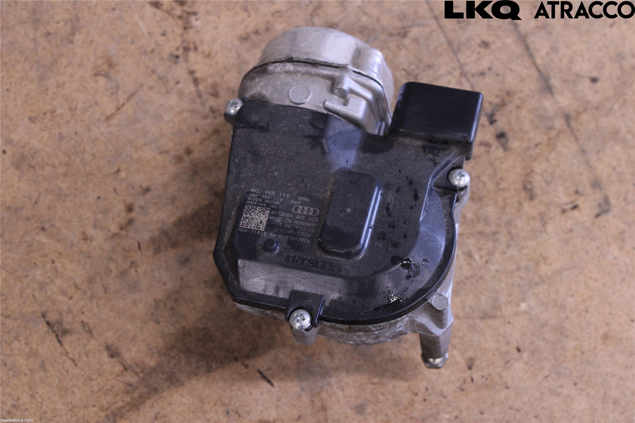 Audi E-TRON, S GE 19- Torkarmotor Vindruta