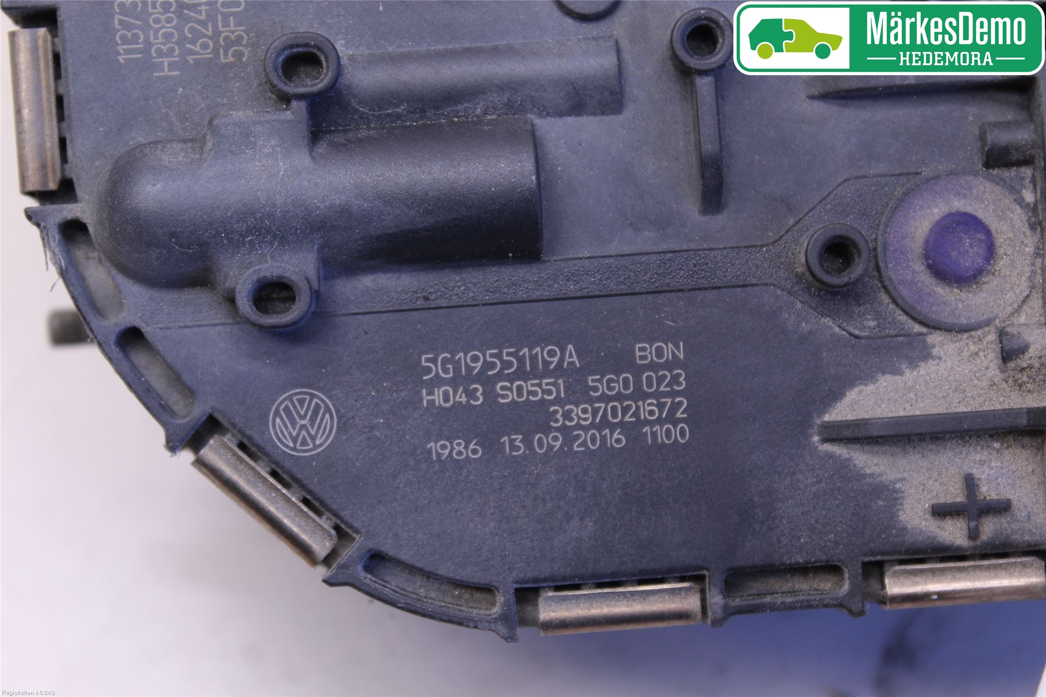 Volkswagen VW GOLF / E-GOLF VII 13-20 Torkarmotor Vindruta