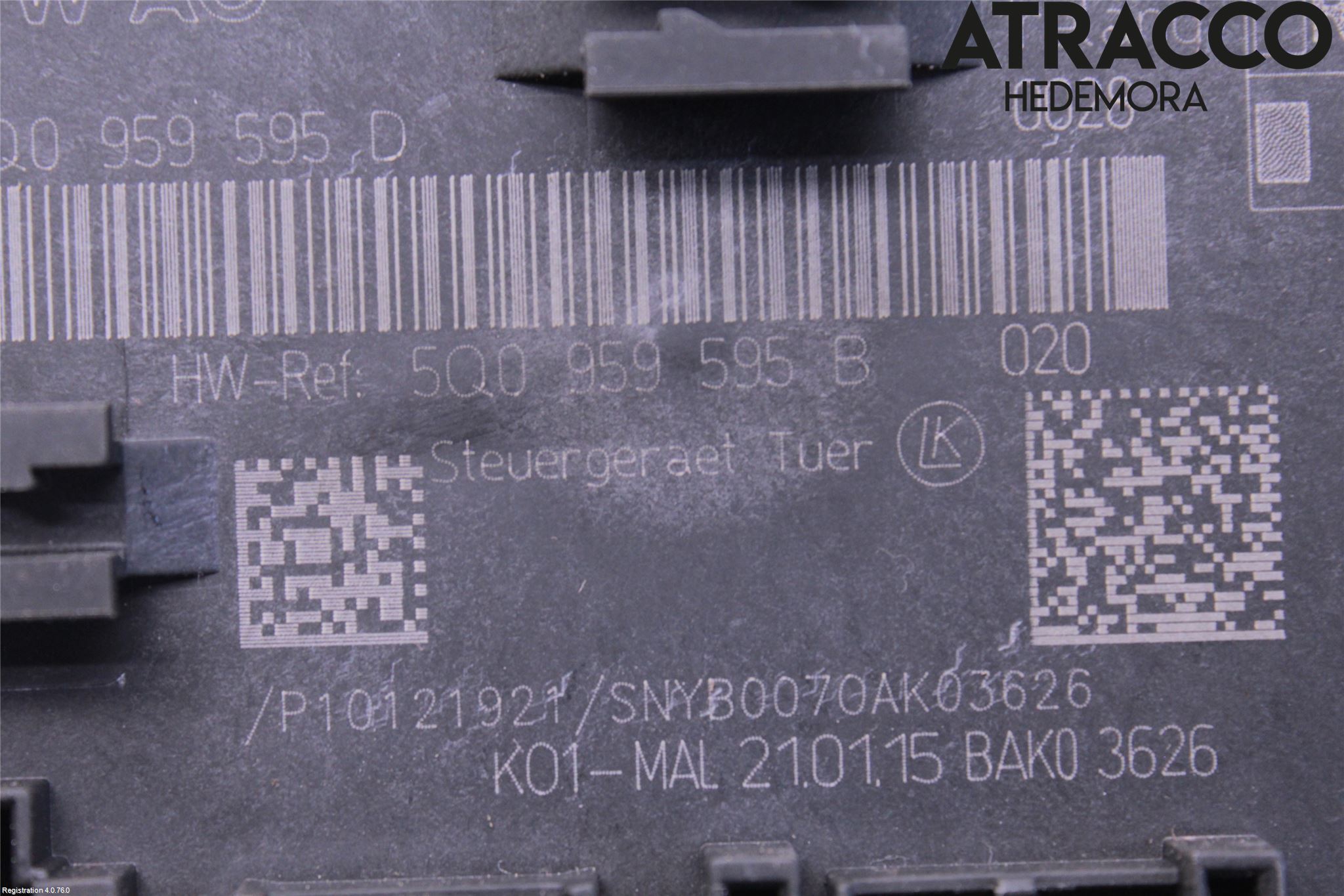 Audi A3/S3 8V 13-20 Styrenhet Dörr