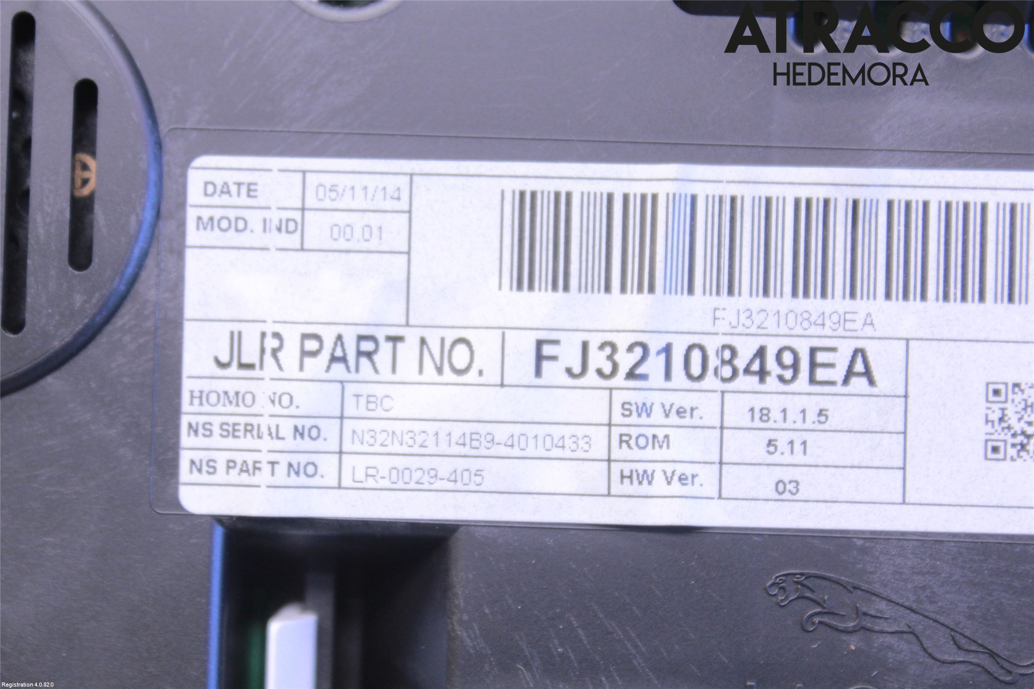Landrover LAND ROVER RANGE ROVER EVOQUE (L538) 11-18 Instrument Komb