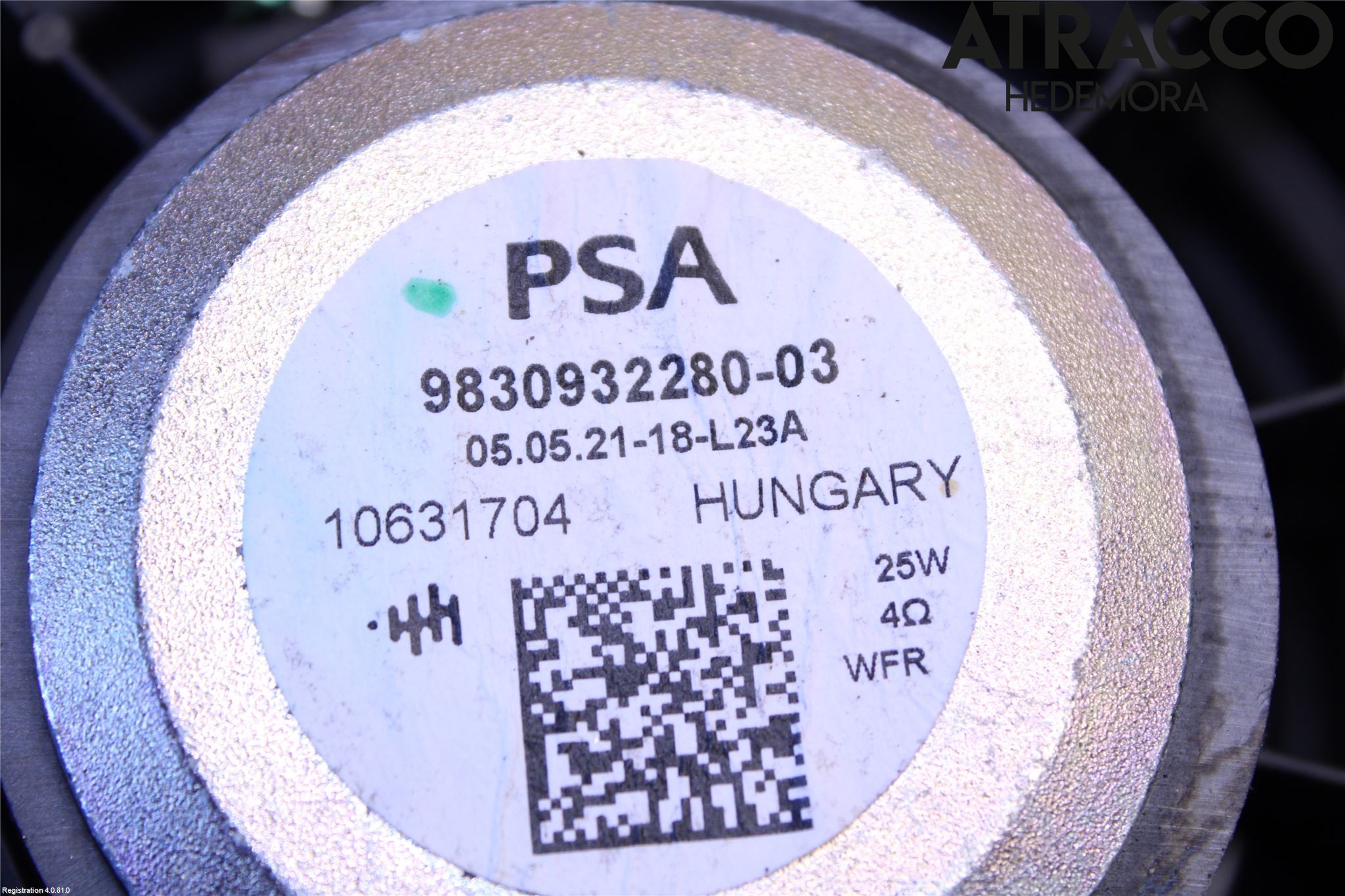 Citroen C4/E-C4 C4X/E-C4X III 21- Högtalare