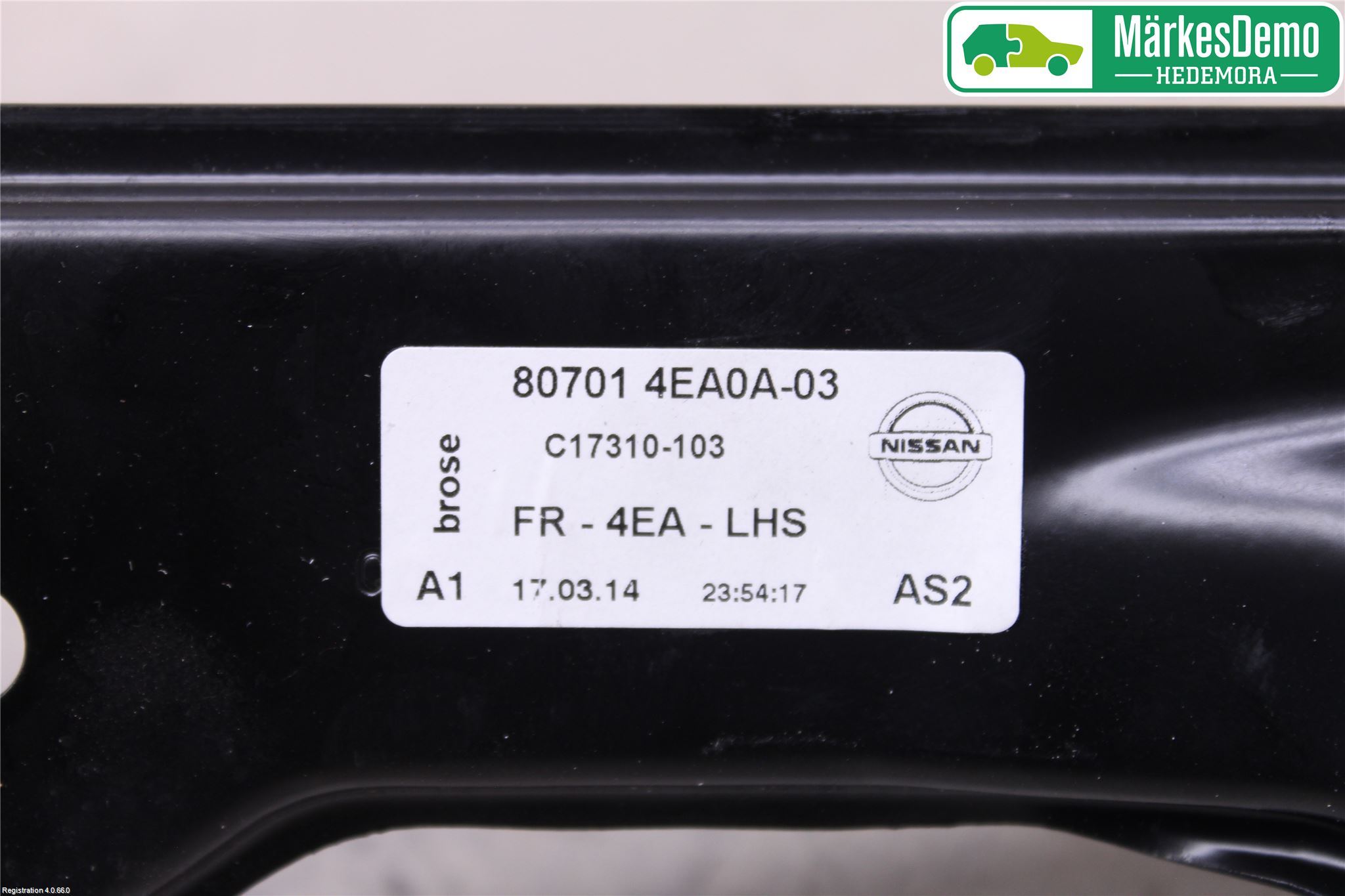 Nissan QASHQAI 14-17 Fönsterhiss El Kompl