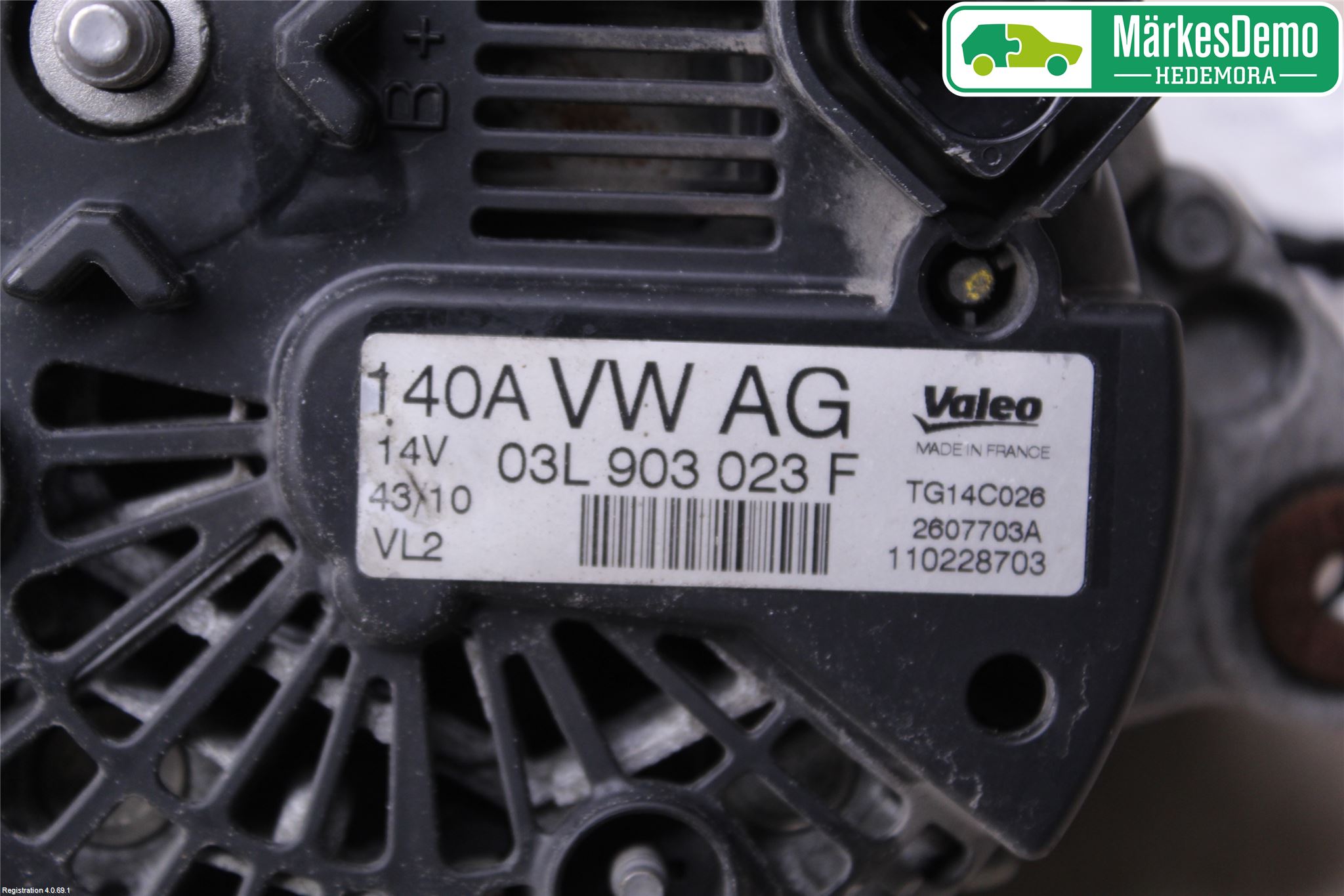 Volkswagen VW GOLF VI 09-13 Generator