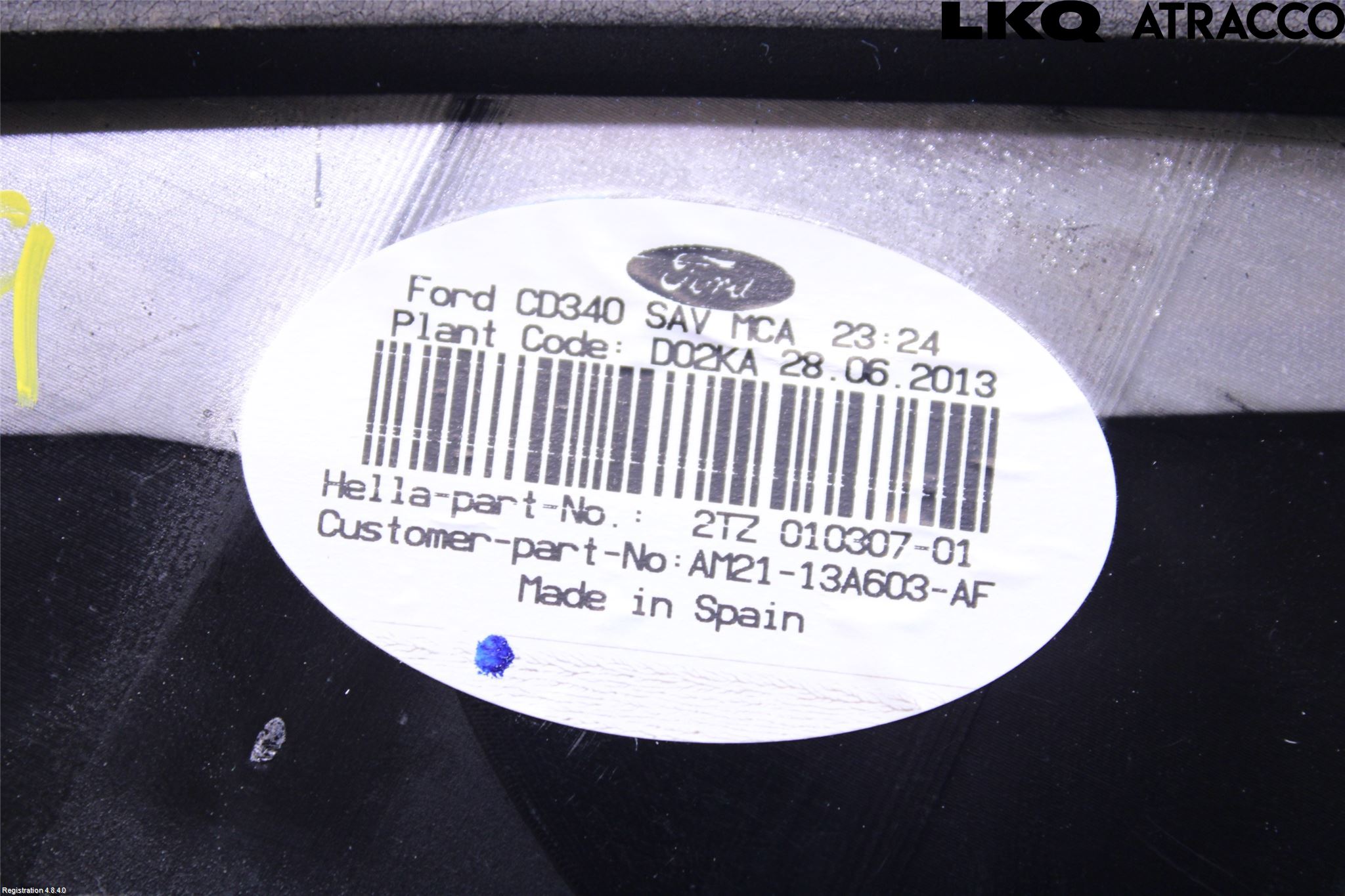 Ford S-MAX 06-15 Bakljus Lucka Vä