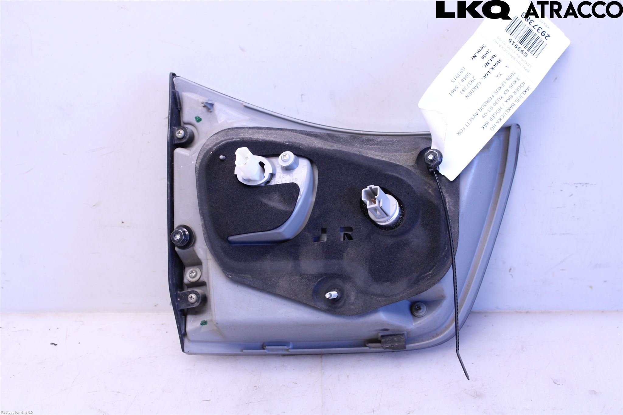 Lexus RX XU30 03-09 Bakljus Lucka Hö
