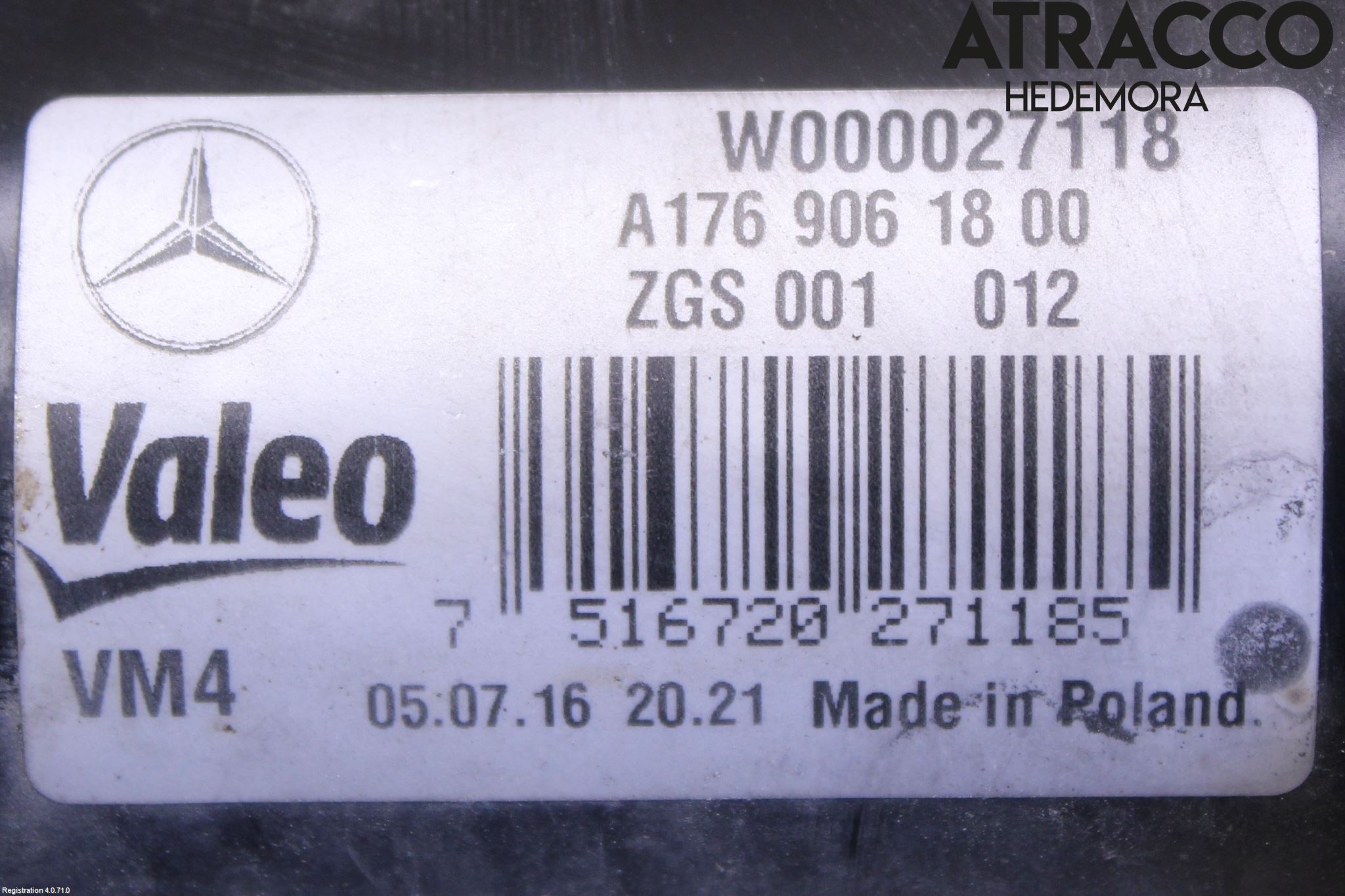 Mercedes-Benz MB A-KLASS (W176) 13-18 Torkarmotor Vindruta