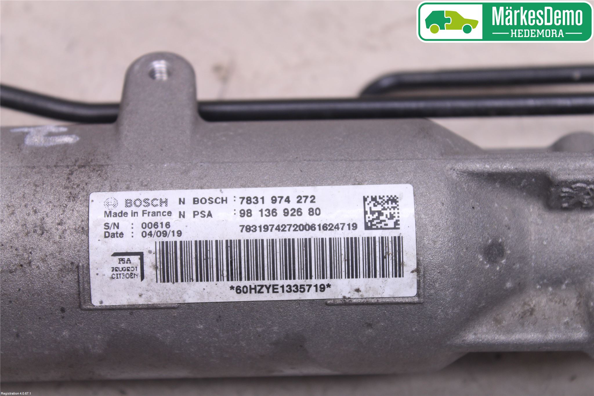 Peugeot EXPERT/E-EXPERT 17- Styrväxel Servo -Snäcka