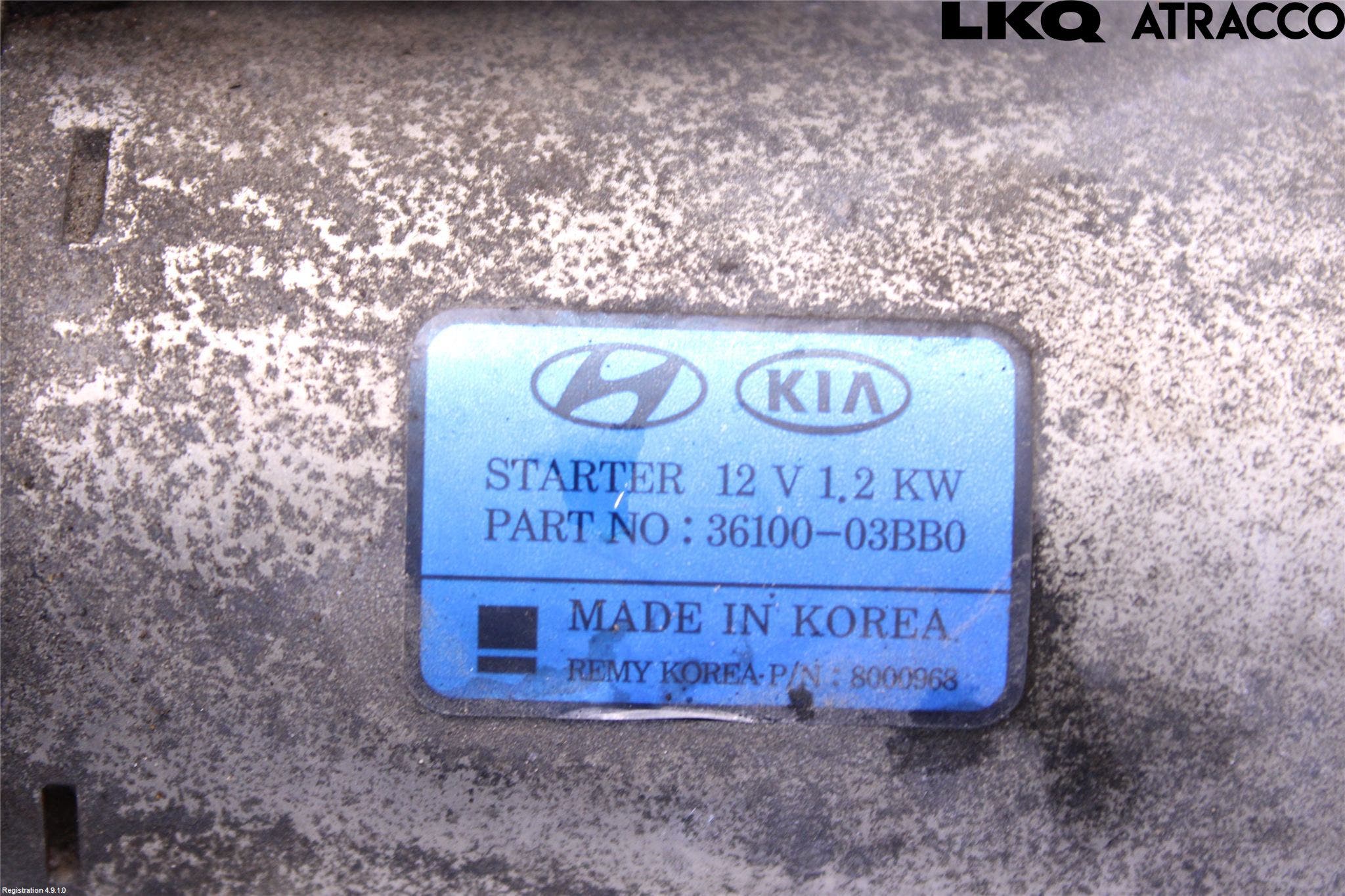 Kia RIO 17- Startmotor