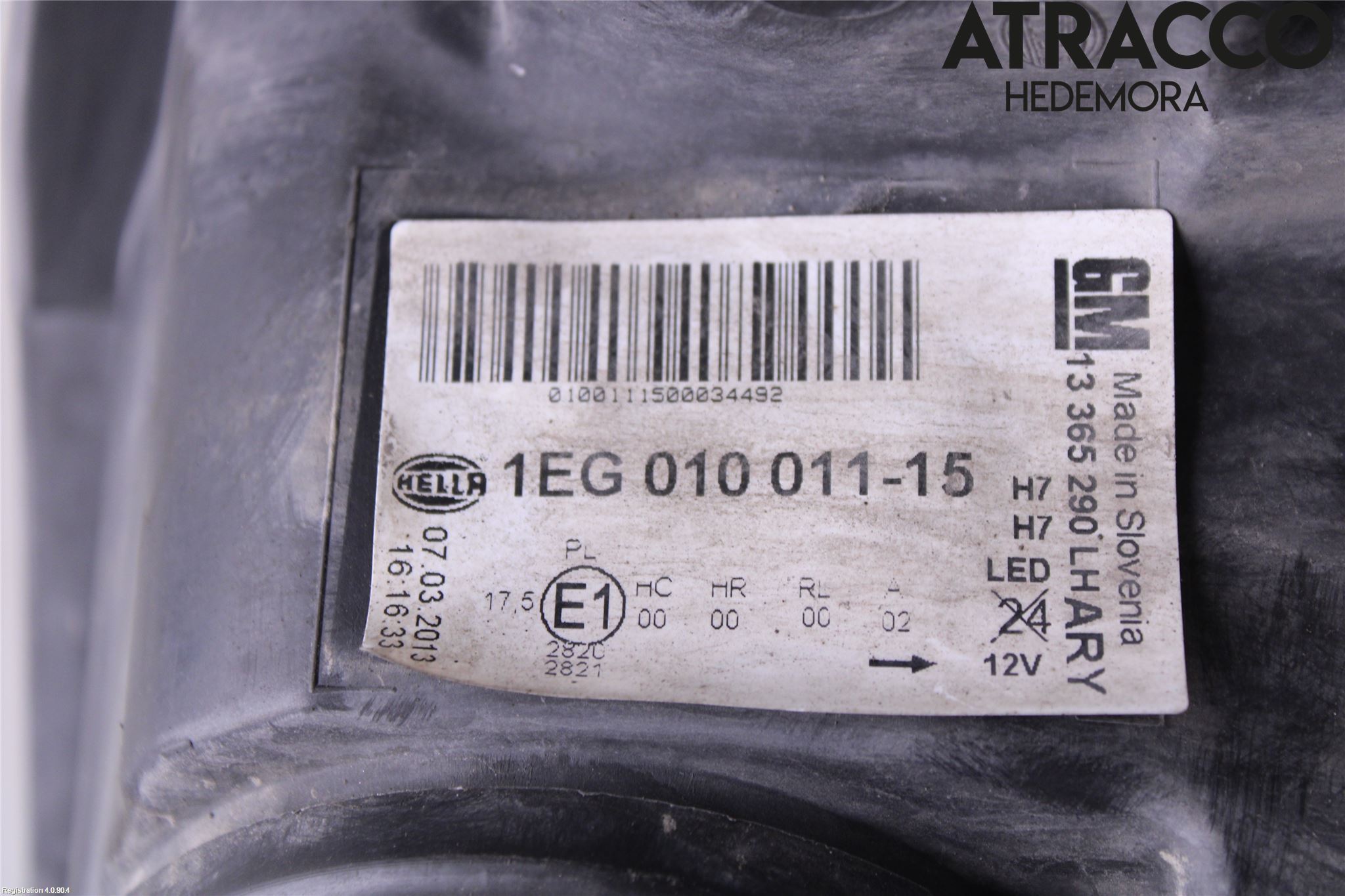 Opel ASTRA J 10-15 Strålkastare Vänster