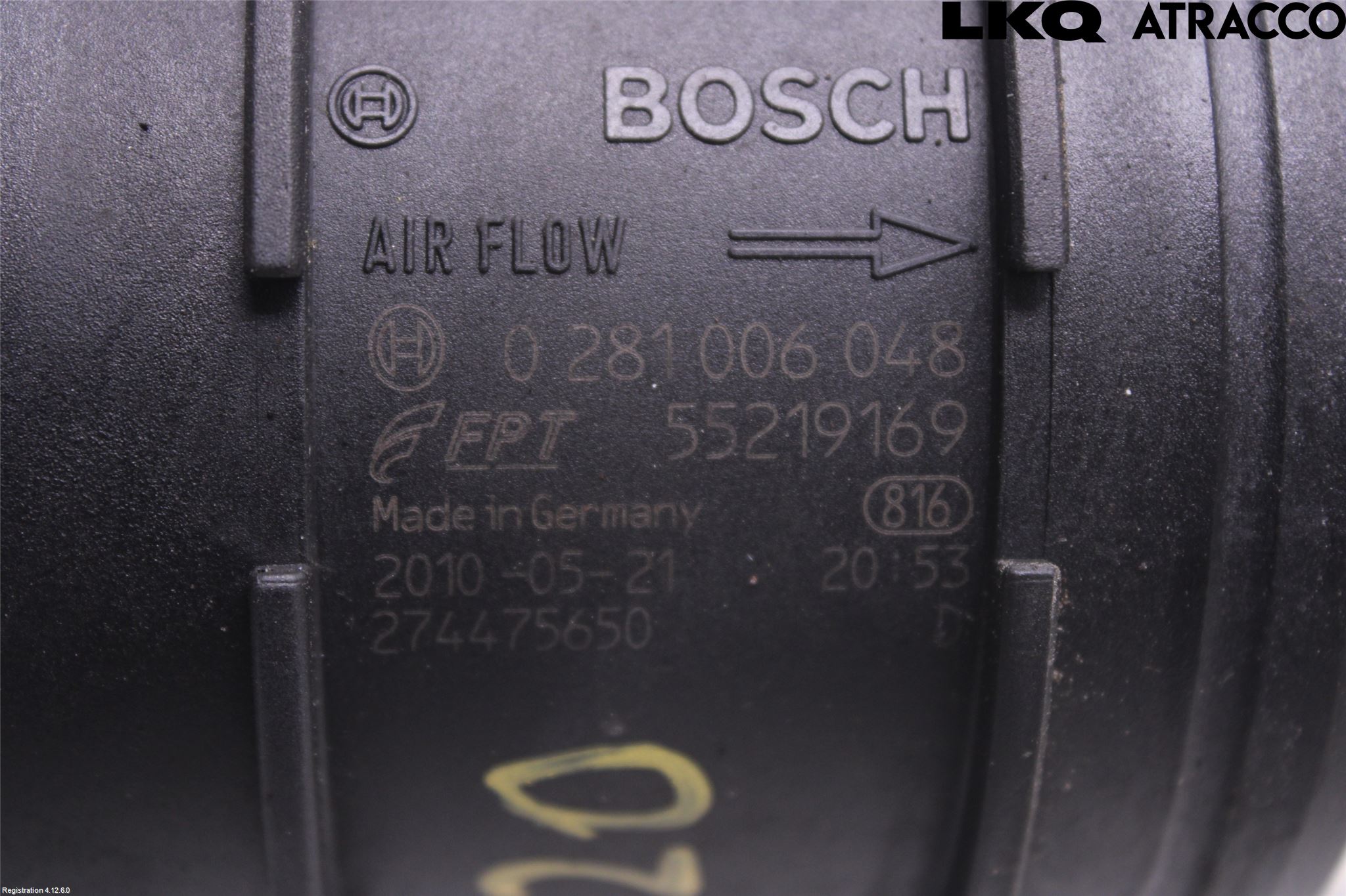 Husbil, husvagn HUSBIL BURSTNER Injluftmassamätare