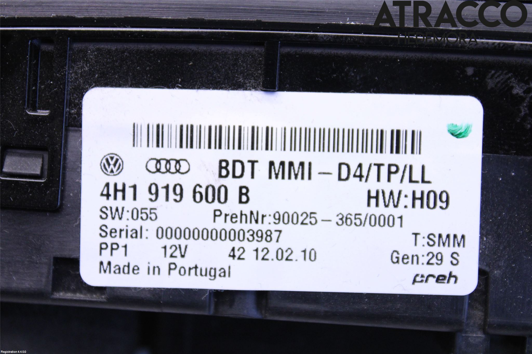 Audi A8/S8 4H 10-17 Cd Radio - Multimediapanel