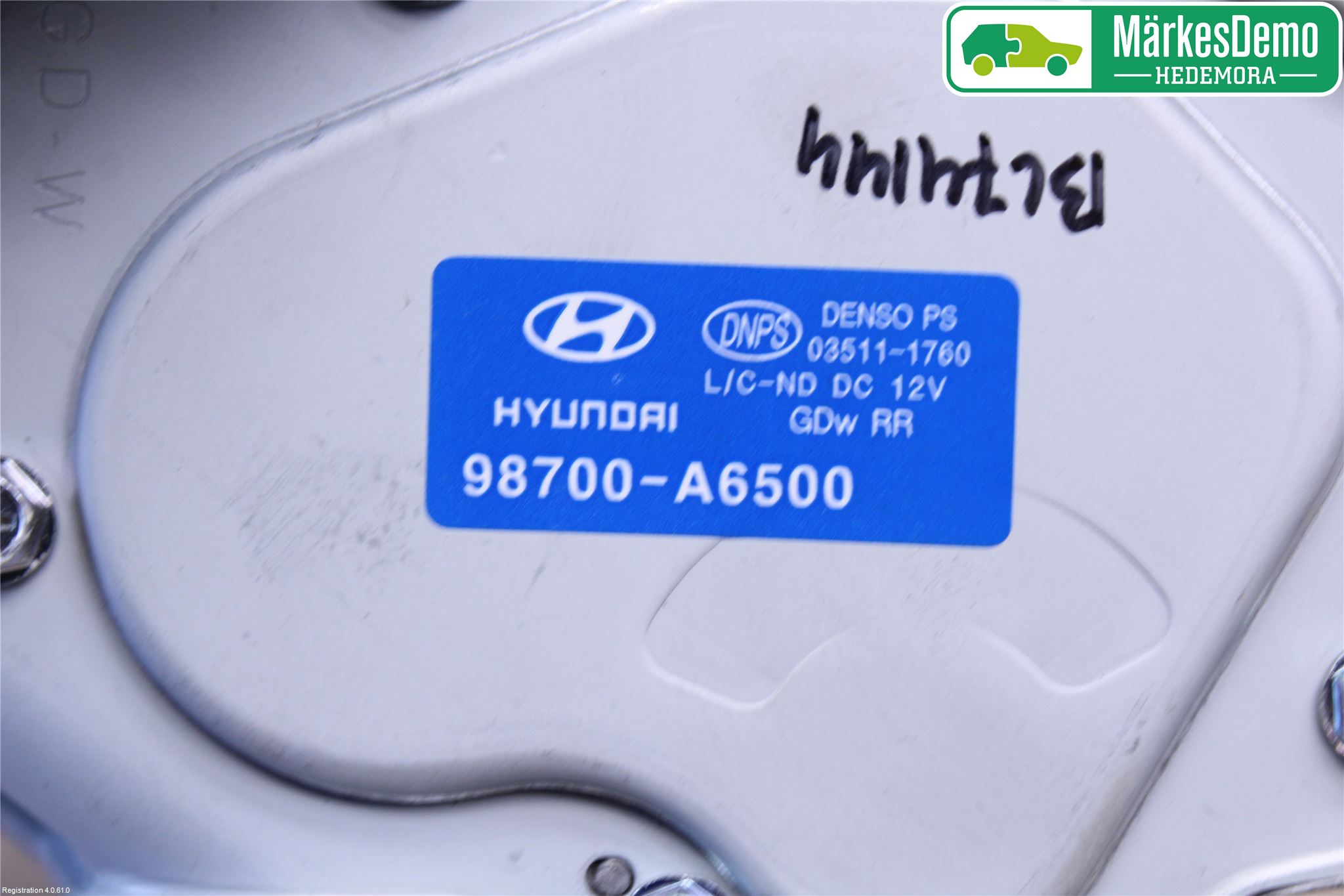 Hyundai i30 GD 13-17 Torkarmotor Baklucka
