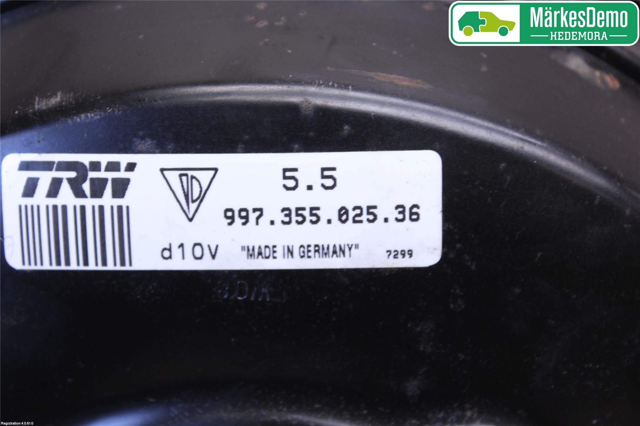 Porsche 911 64- Bromsservo