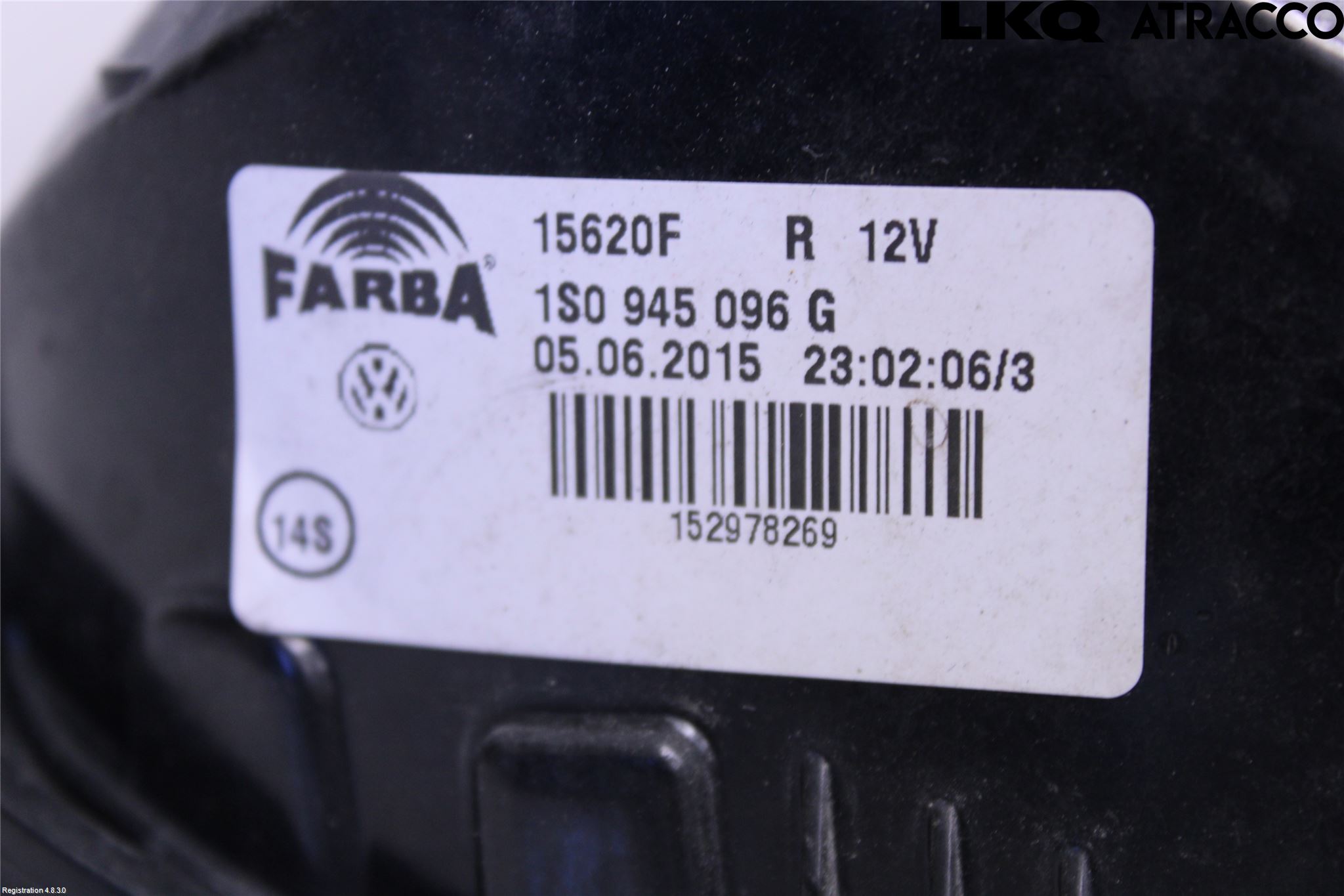 Volkswagen VW UP! / E-UP! Bakljus Höger