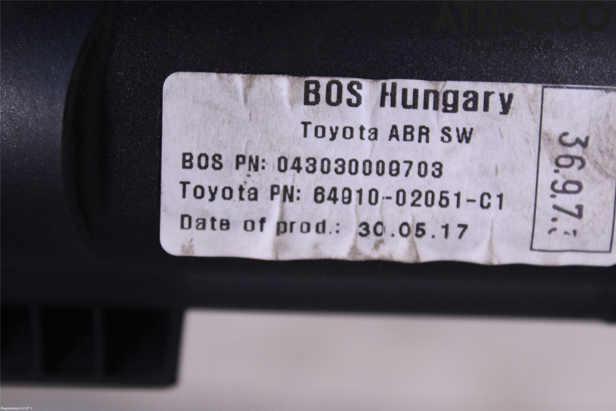 Toyota AURIS 13-19 Insynskydd