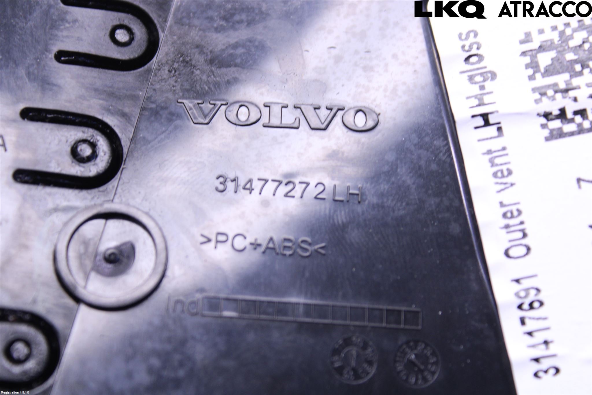 Volvo XC60 18- Defrosterkanal-Munstycke