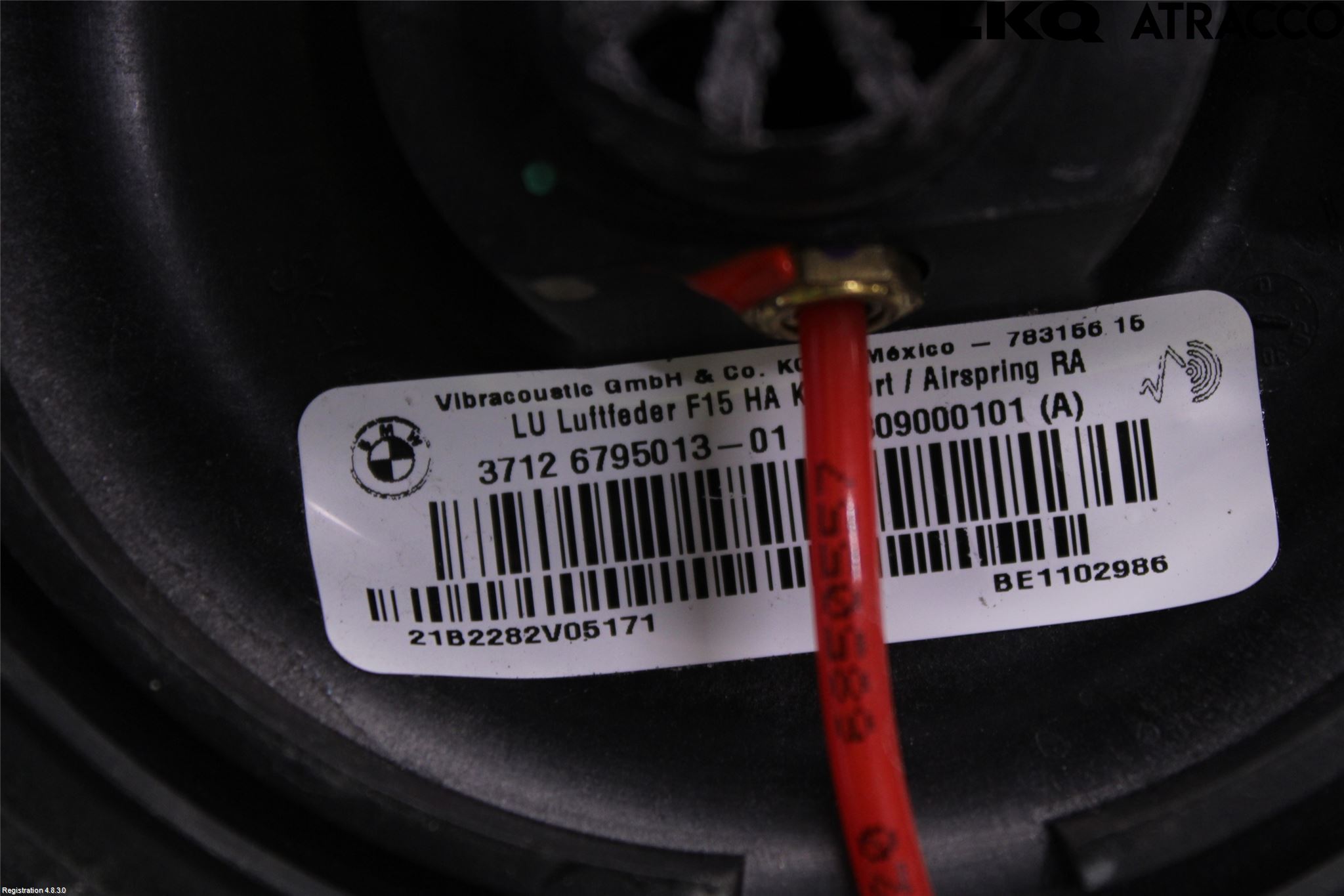 BMW X5 F15 13-18 Nivå-Luftfjädring Bälg