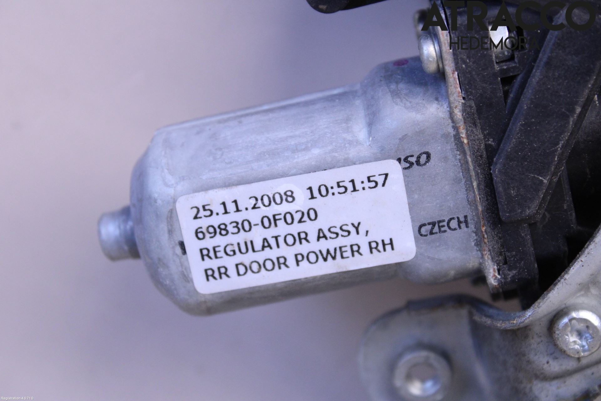 Toyota COROLLA VERSO 08-09 Fönsterhiss El Kompl