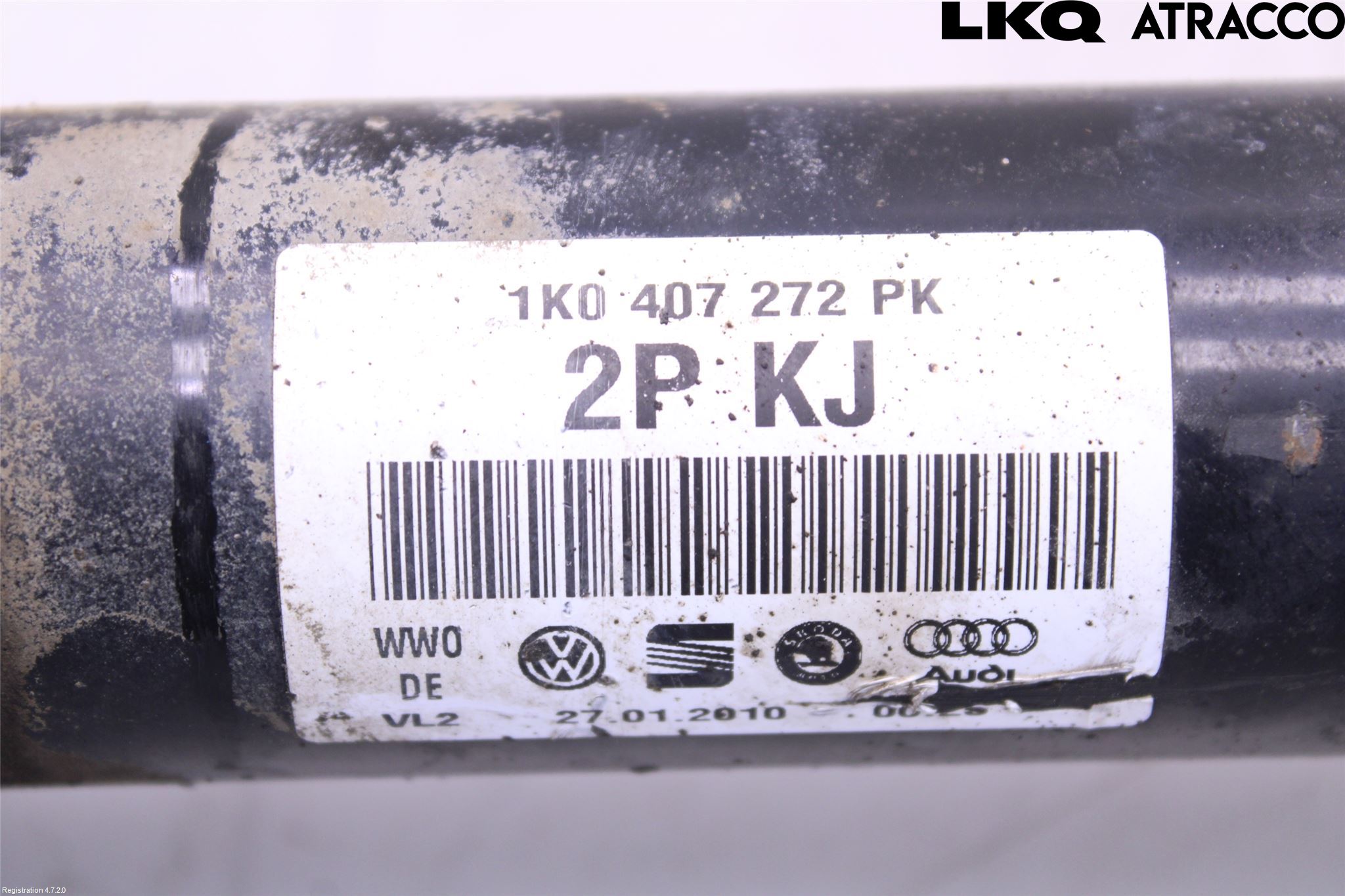 Volkswagen VW GOLF VI 09-13 Drivaxel Fram Höger