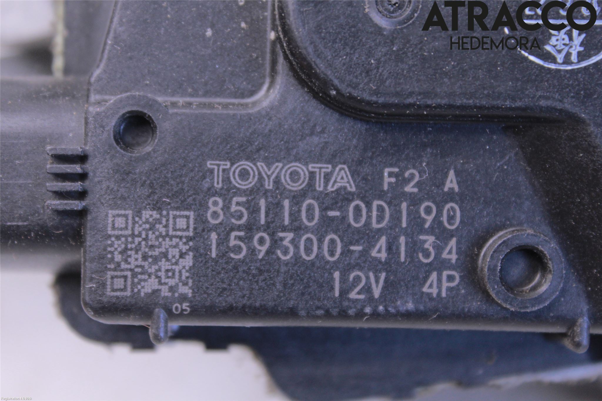 Toyota YARIS XP130 12-14 Torkarmotor Vindruta