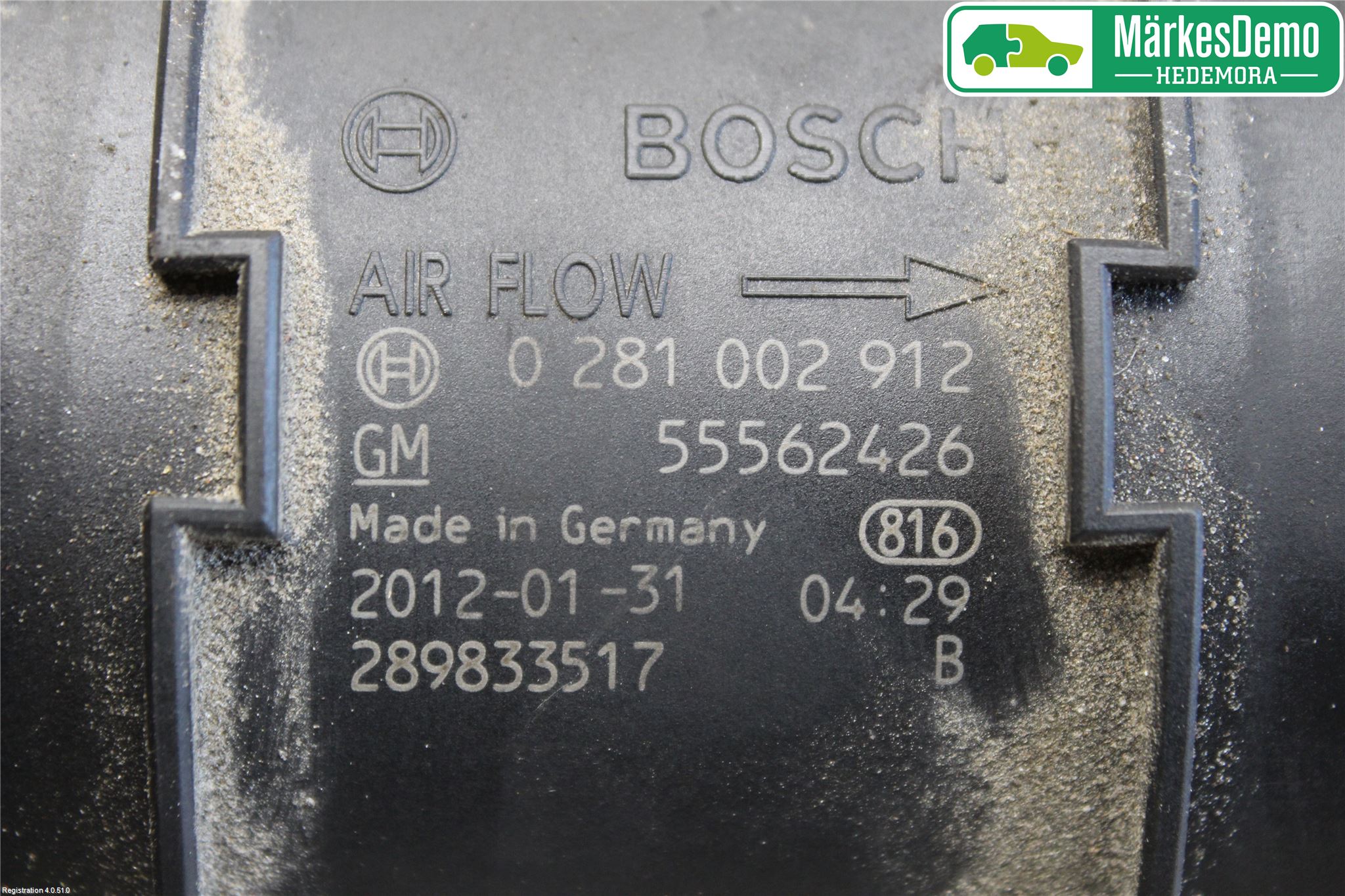 Opel INSIGNIA 09-16 Injluftmassamätare