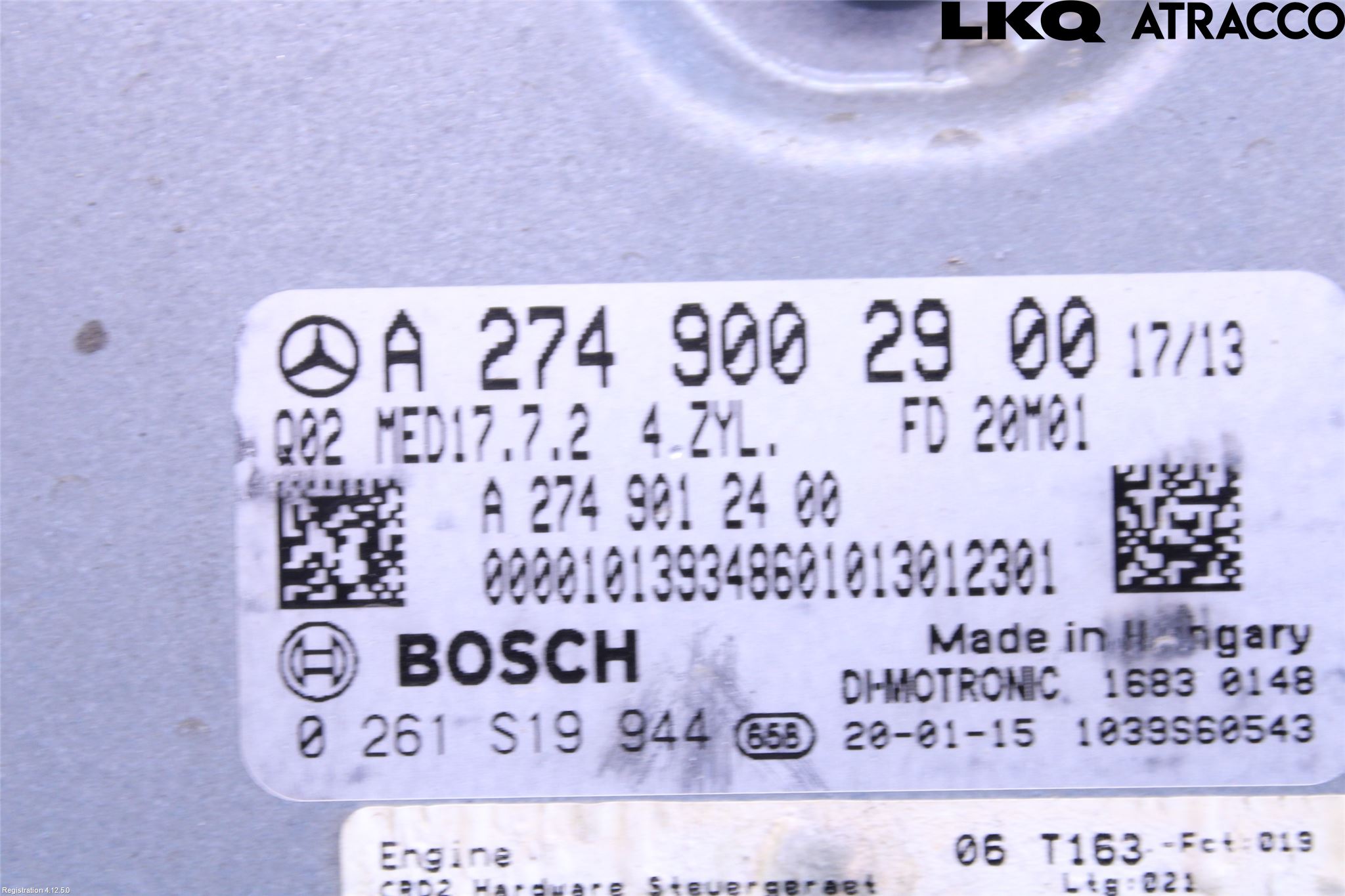 Mercedes-Benz MB C-KLASS (W205) 14-21 Styrenhet Insprut Bensin