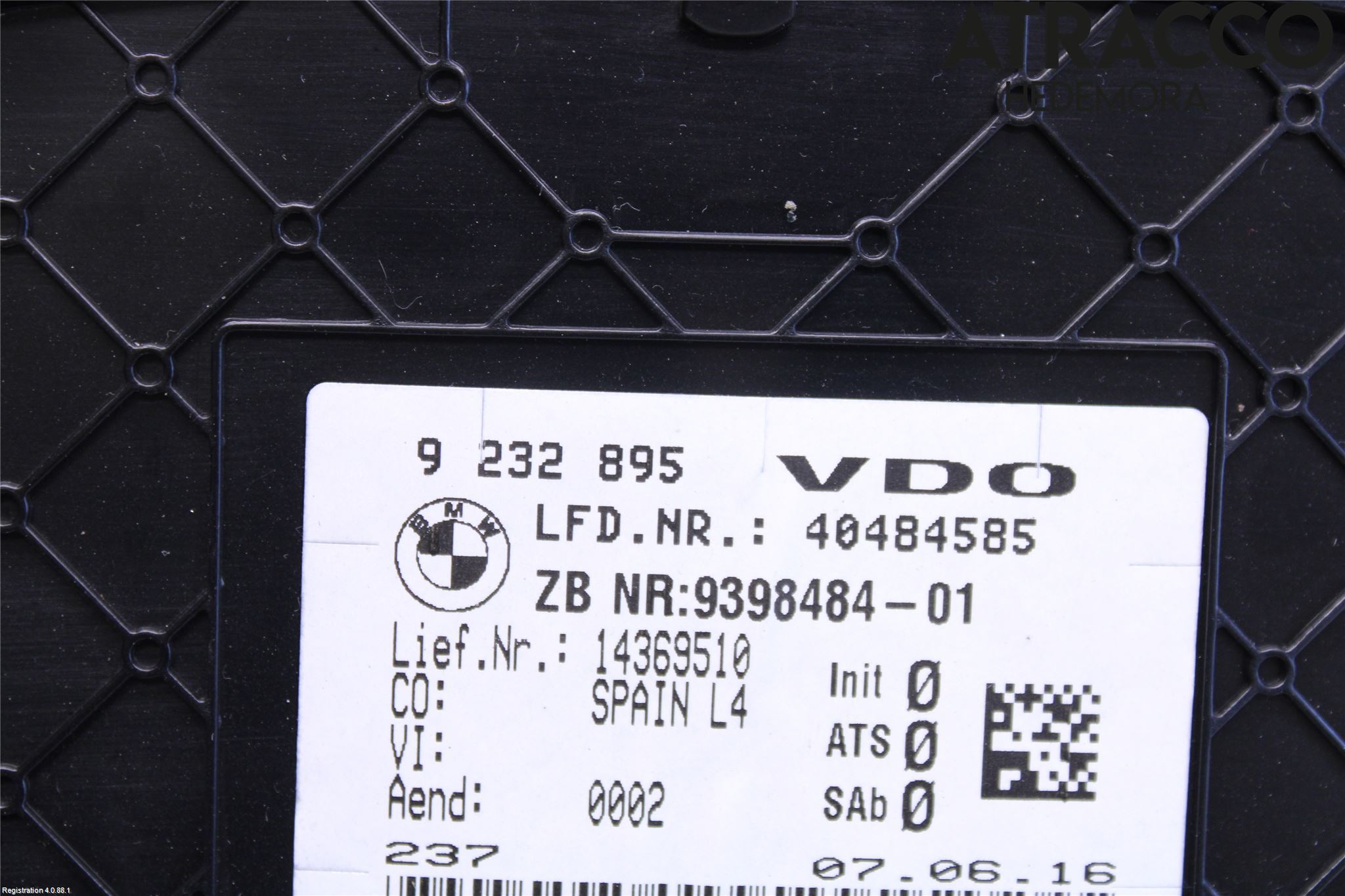 BMW 3 F30/F31/F80 12-19 Instrument Komb