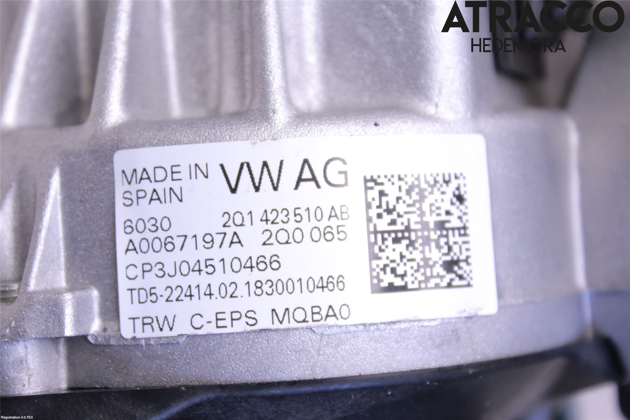 Volkswagen VW POLO VI 18->> Rattaxelagg Med Inb Servo